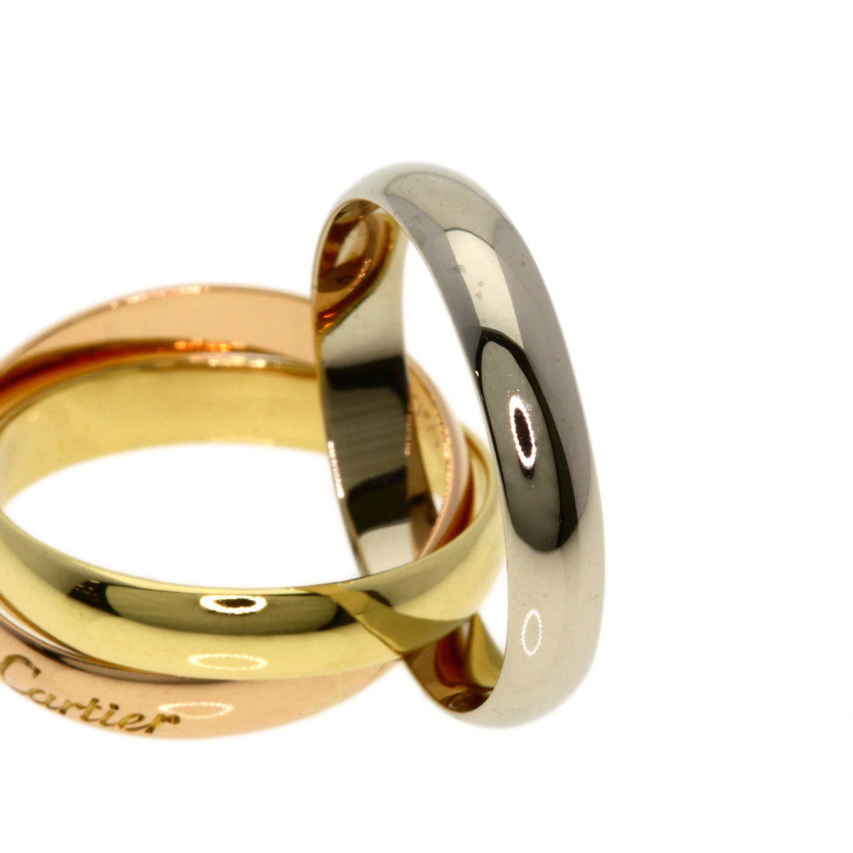 Cartier Trinity Yellow Gold (18K) Pink Gold (18K) White Gold (18K) Band Ring (Pre-Owned)