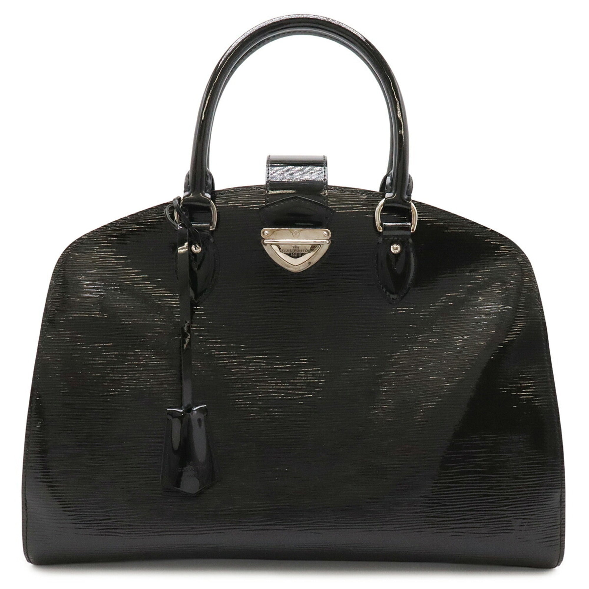 Louis Vuitton Black Noir Leather Handbag Tote Bag (Pre-Owned)