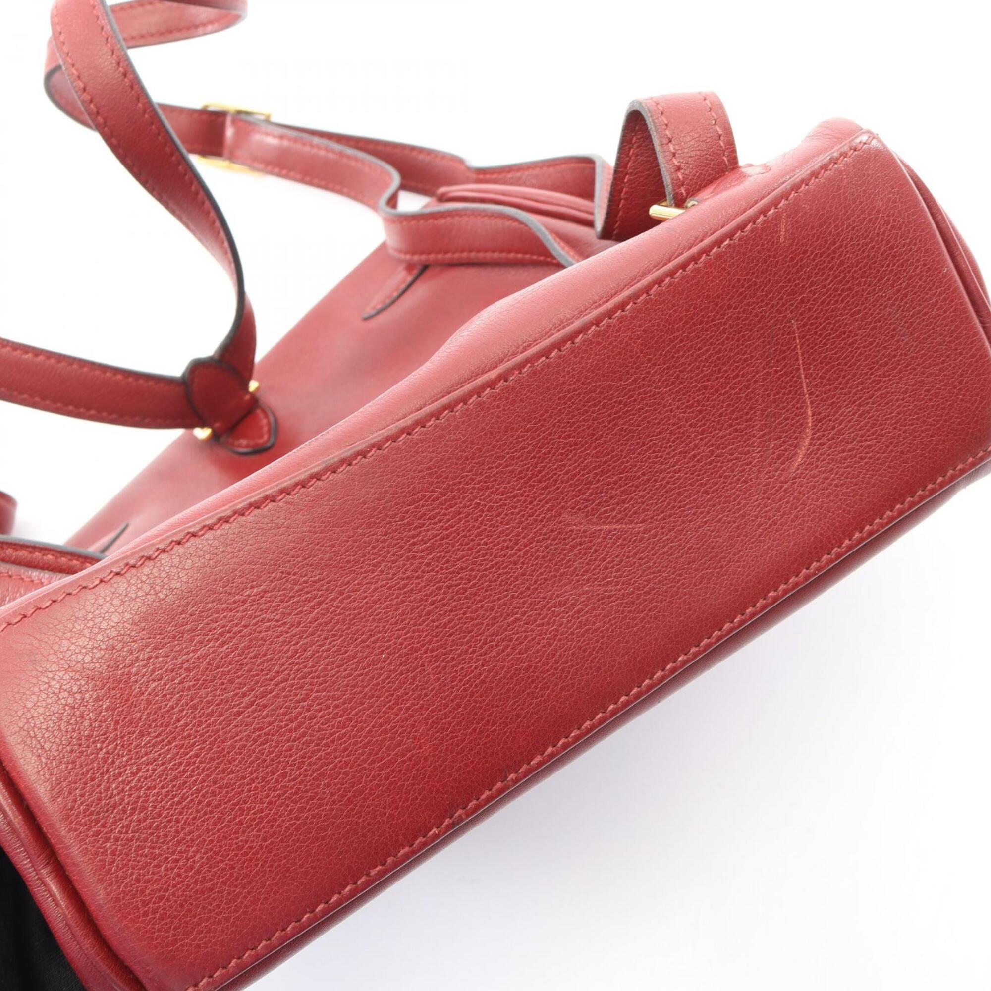Hermes Bordeaux Gulliver Leather Backpack (Pre-Owned)