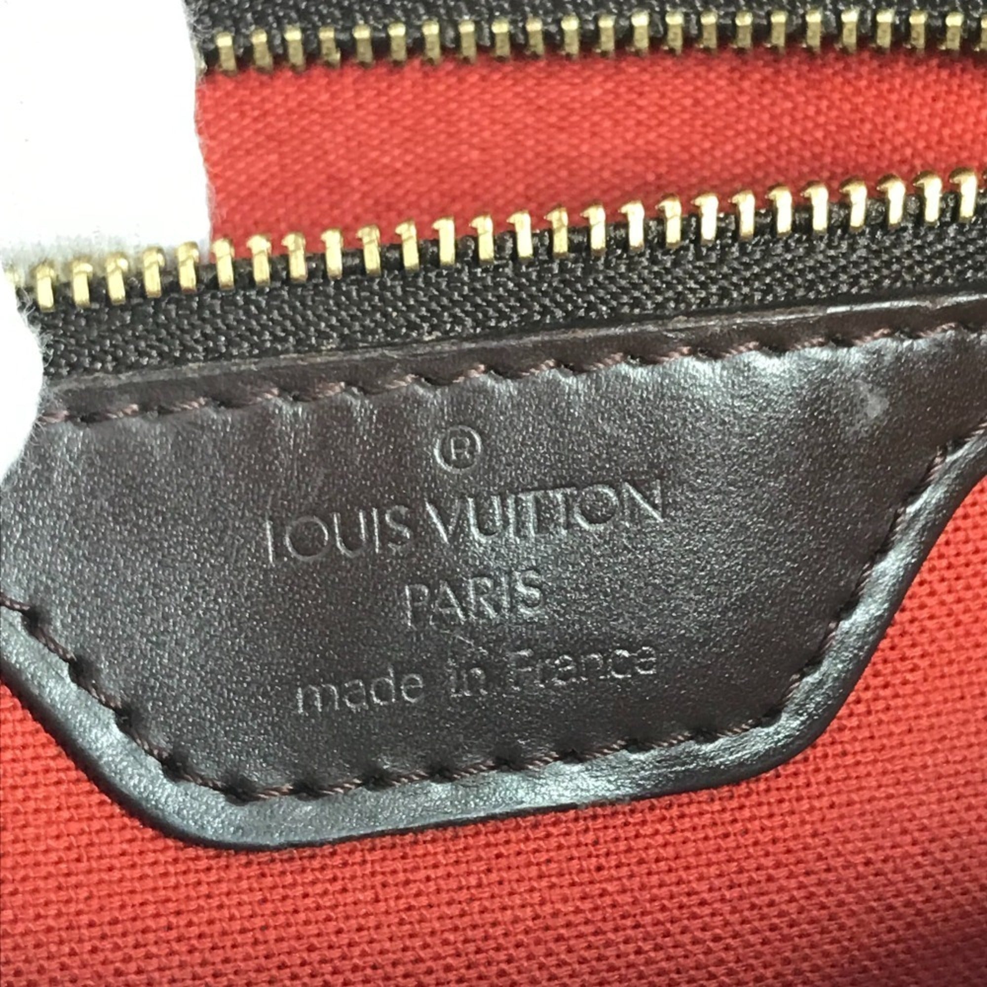 Louis Vuitton Brown Damier Canvas Ebene Damier Canvas Handbag Tote Bag (Pre-Owned)