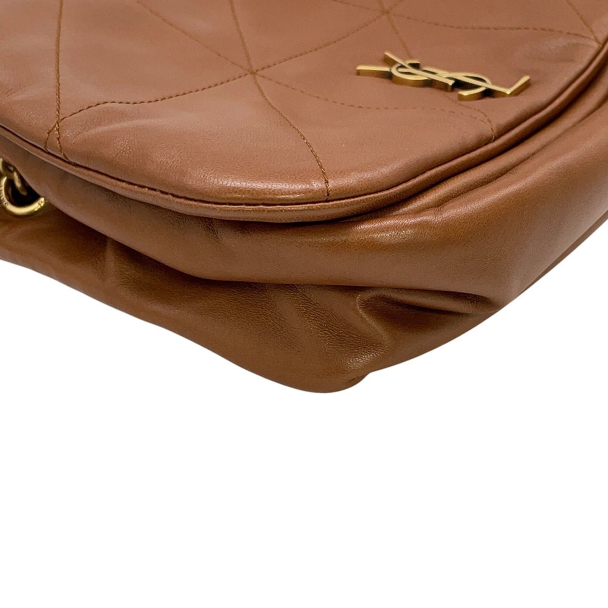 Yves Saint Laurent Brown Leather Shoulder Bag (Pre-Owned)