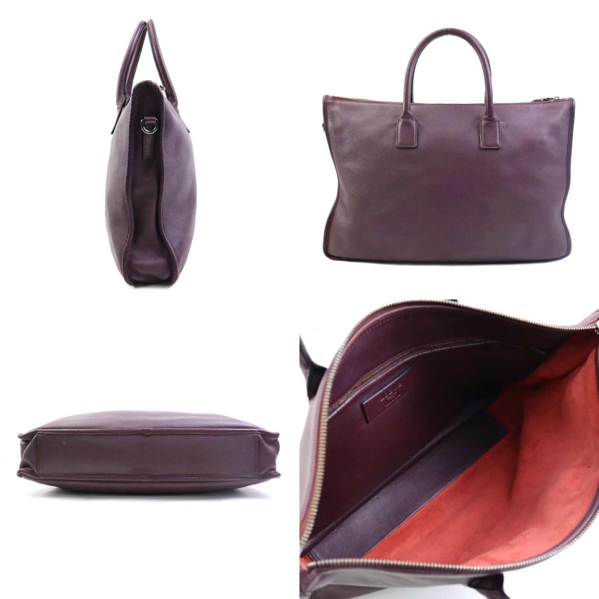 Loewe Burgundy Leather Handbag (Pre-Owned)