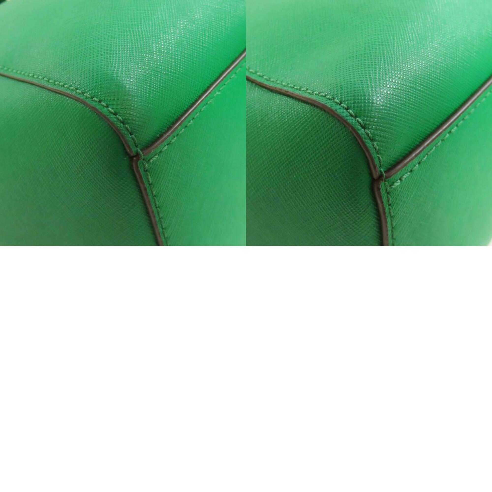 Michael Kors Green Leather Tote Bag (Pre-Owned)
