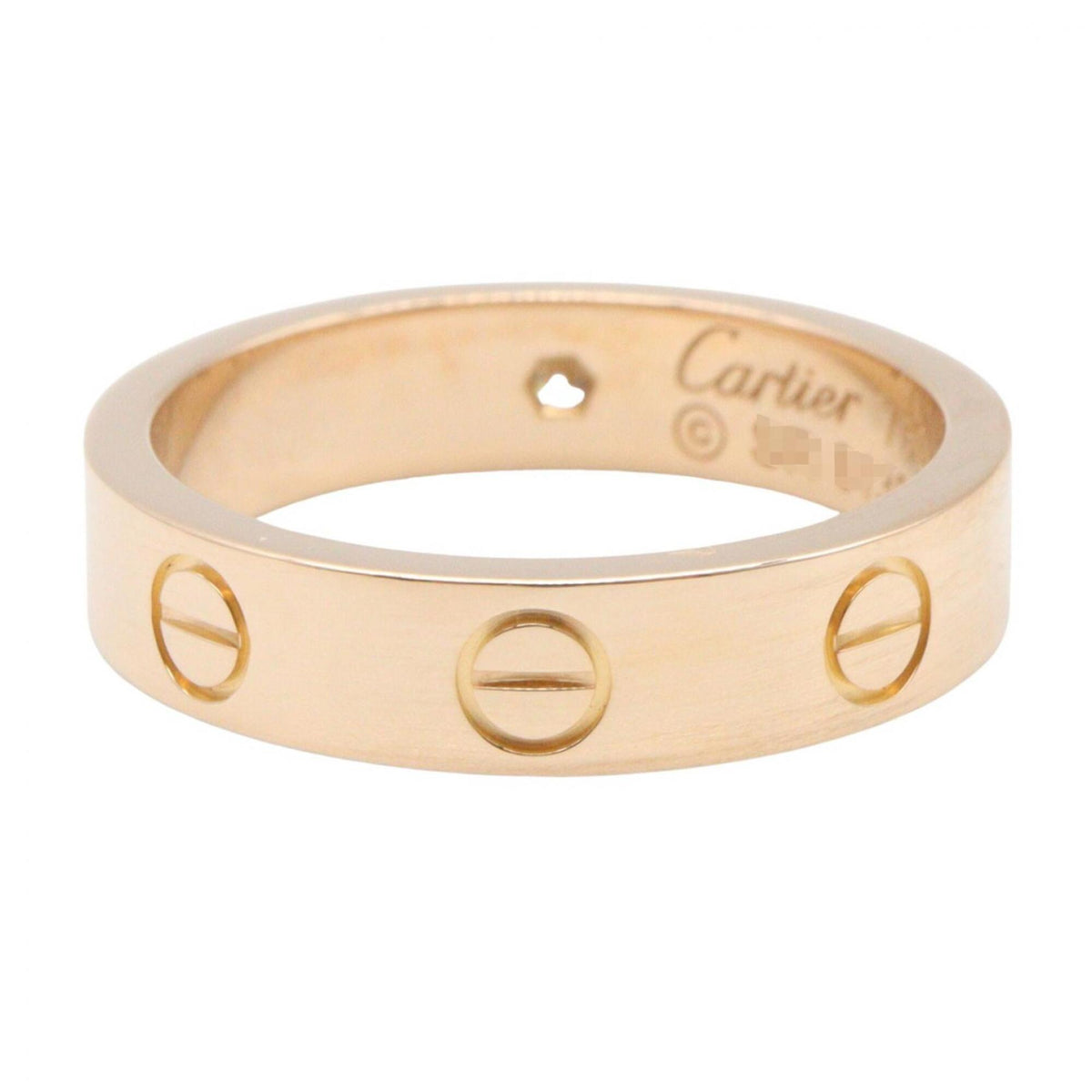 Cartier Gold Clear Pink Gold (18K) Band Ring (Pre-Owned)