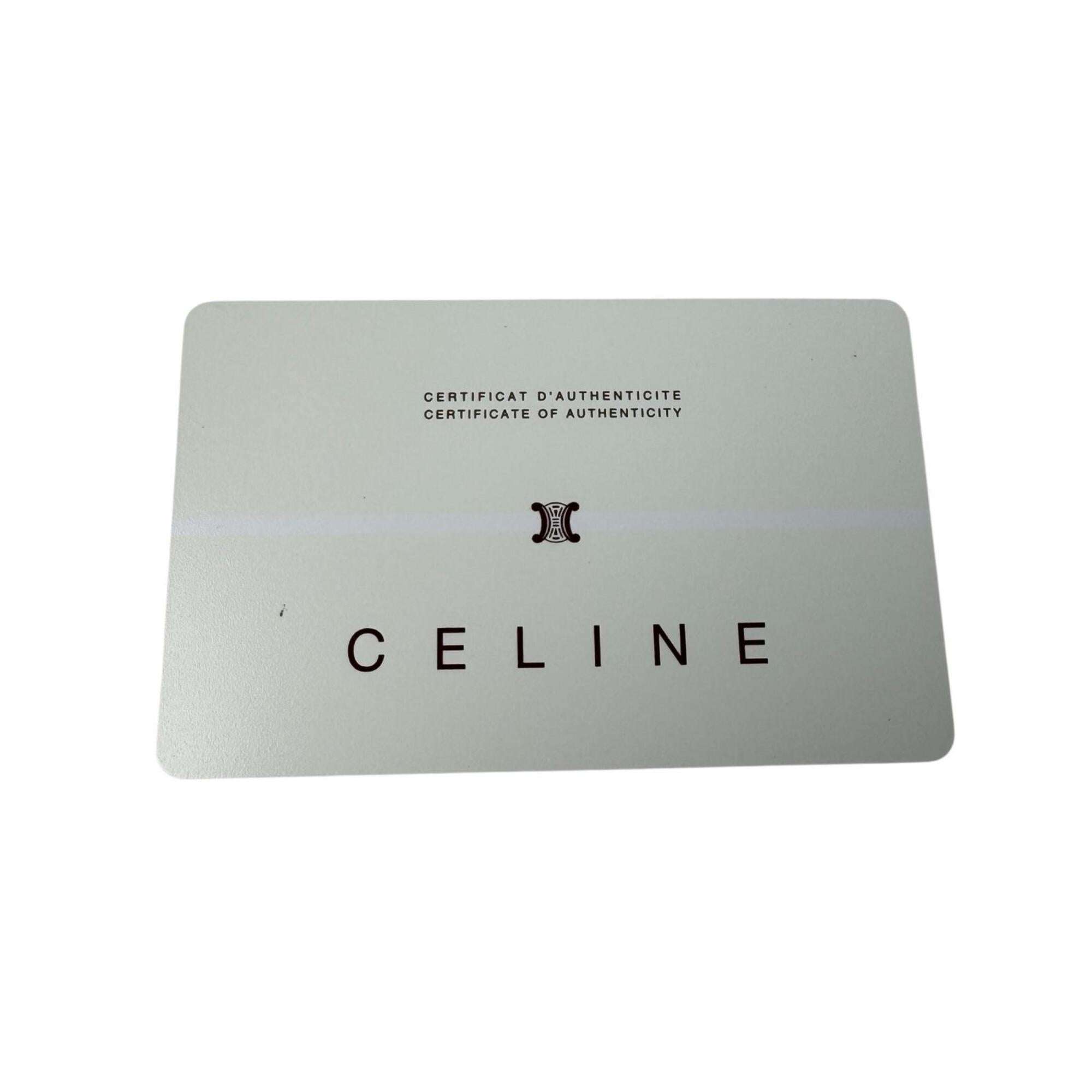 Celine Brown Canvas Leather Handbag (Pre-Owned)