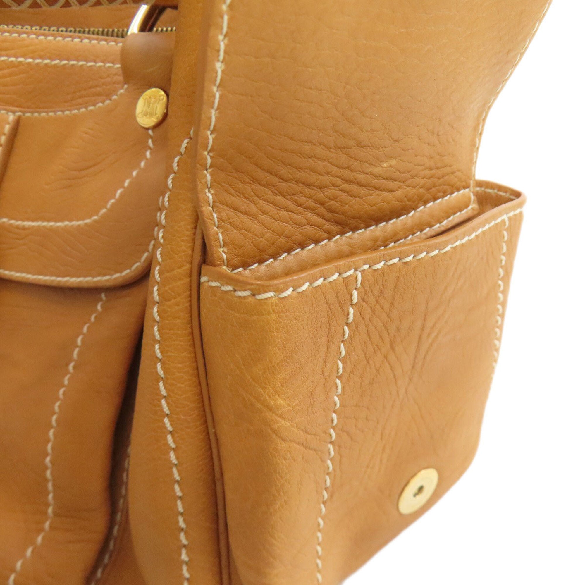 Celine Camel Leather Handbag (Pre-Owned)