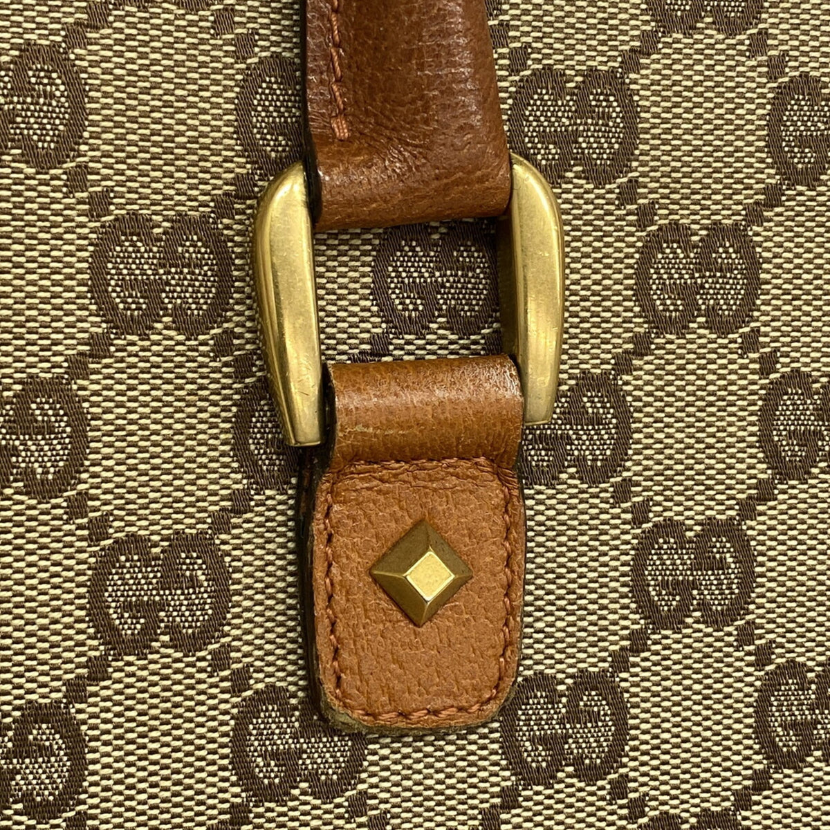 Gucci Brown Canvas Tote Bag (Pre-Owned)