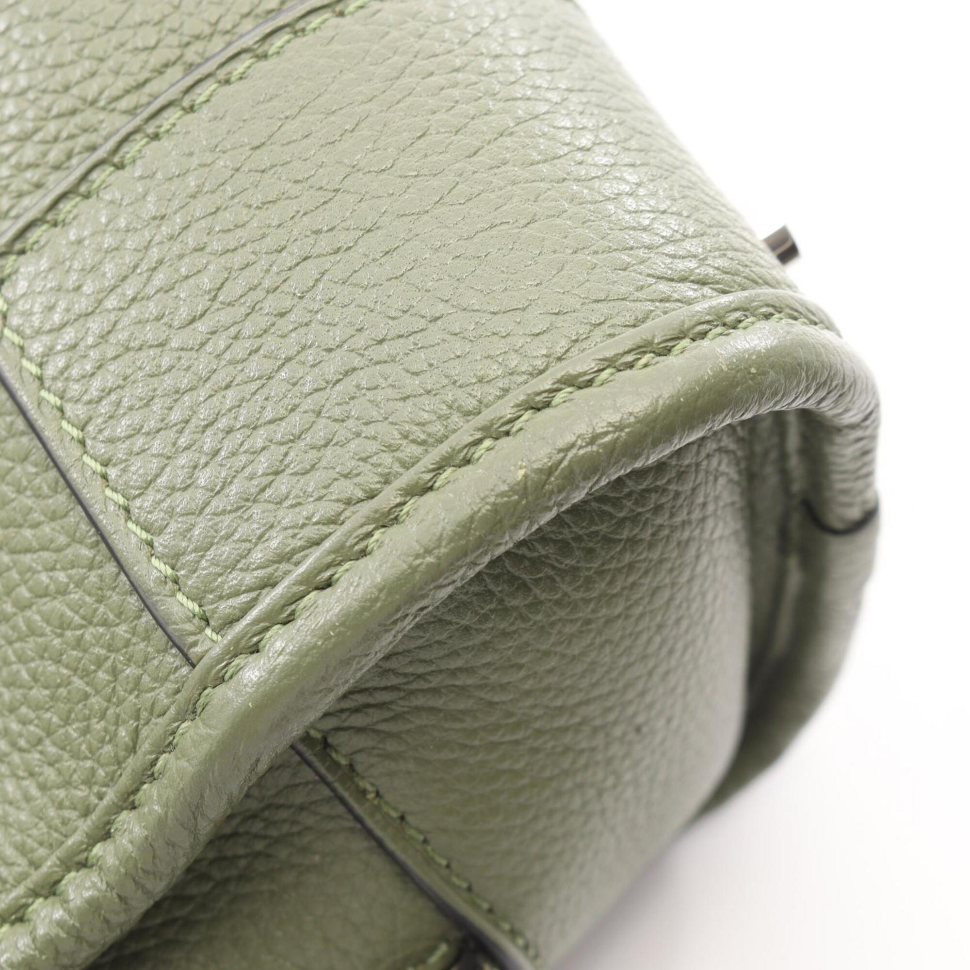 Loewe Green Leather Handbag (Pre-Owned)