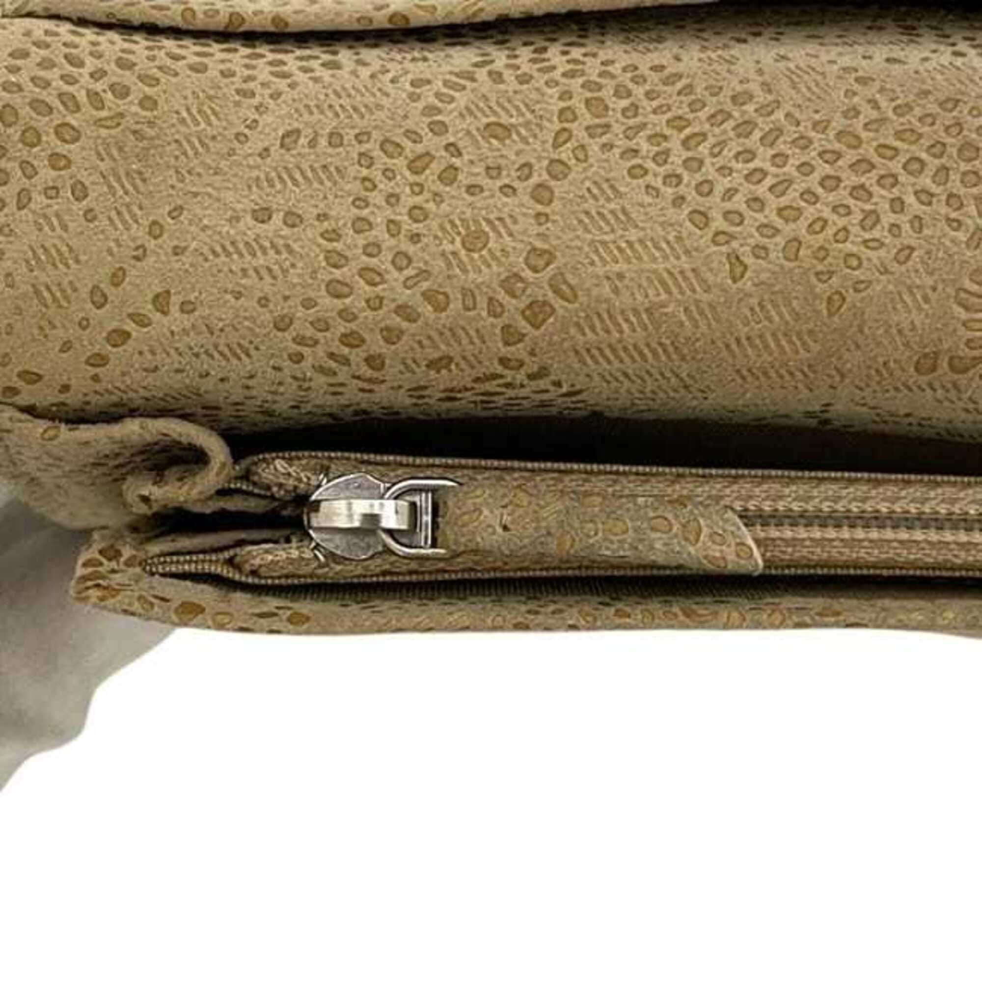 Chanel Beige Leather Long Wallet (Bi-Fold) (Pre-Owned)
