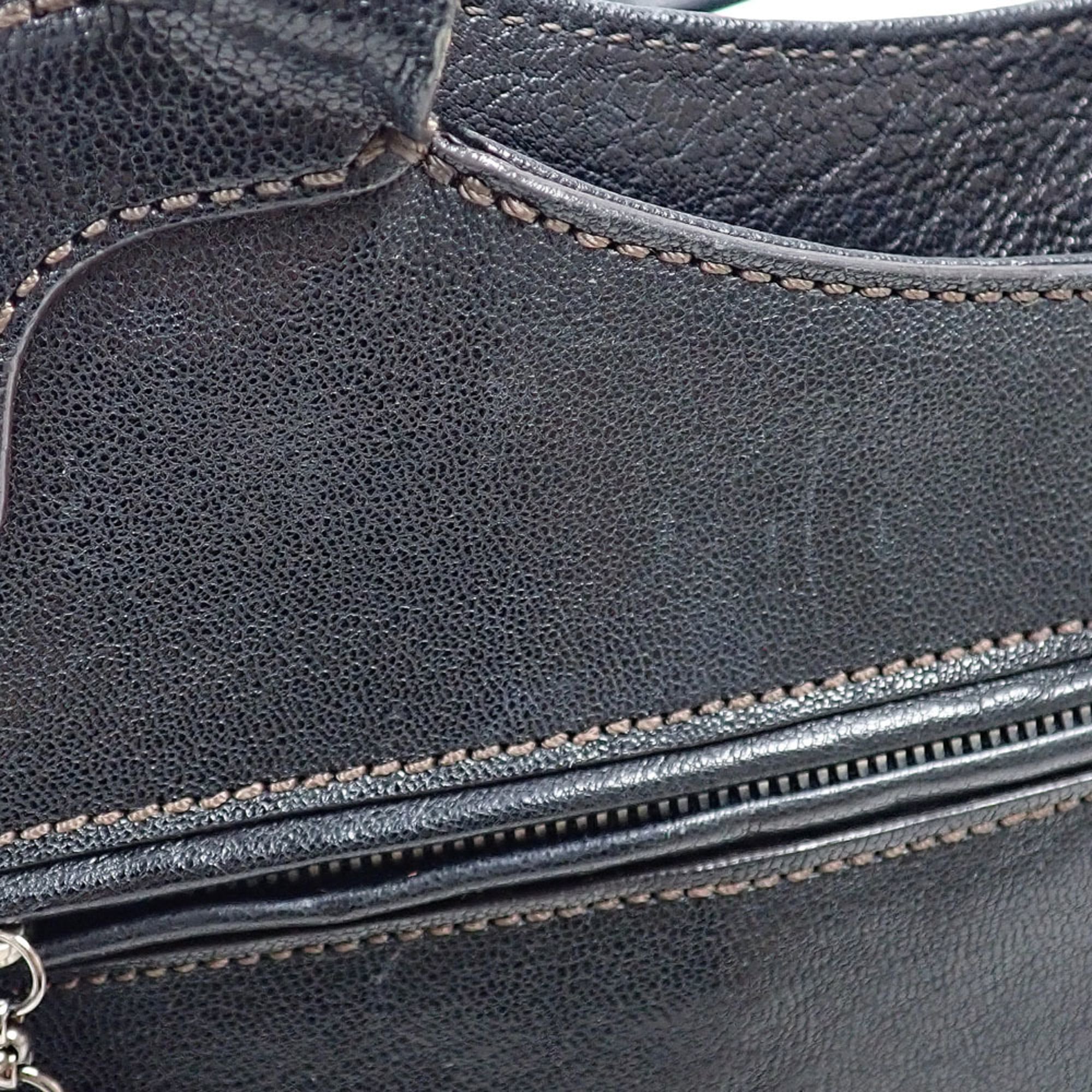 Cartier Black Leather Handbag (Pre-Owned)
