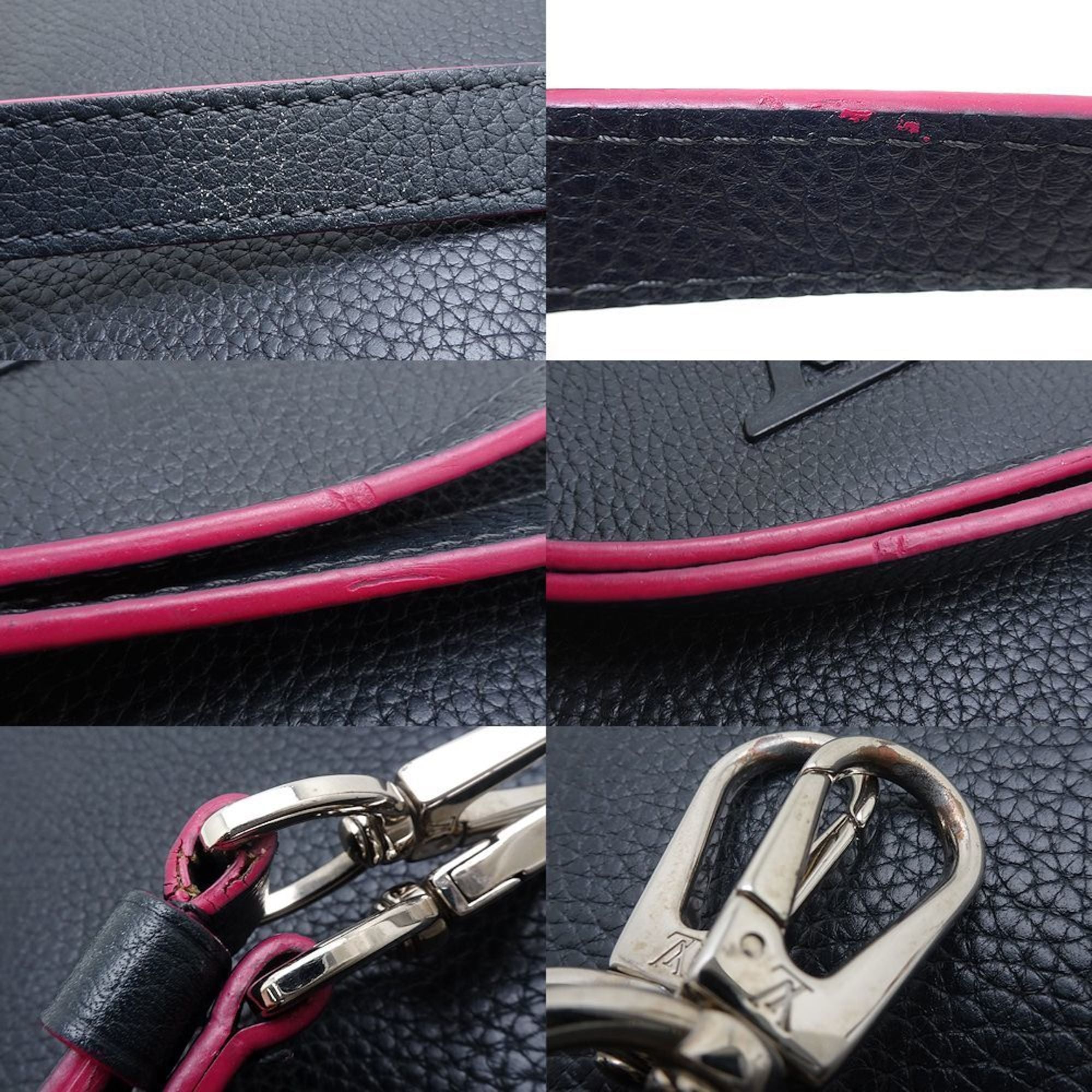 Louis Vuitton Cobalt Fuchsia Leather Handbag (Pre-Owned)