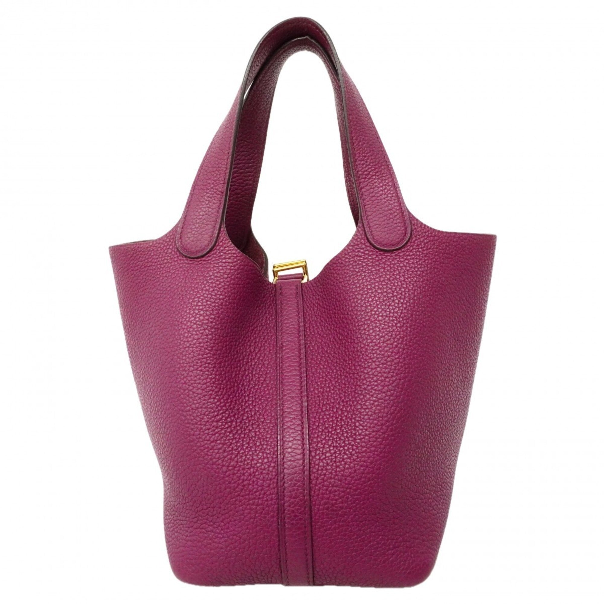 Hermes Anemone Taurillon Clemence Leather Handbag (Pre-Owned)