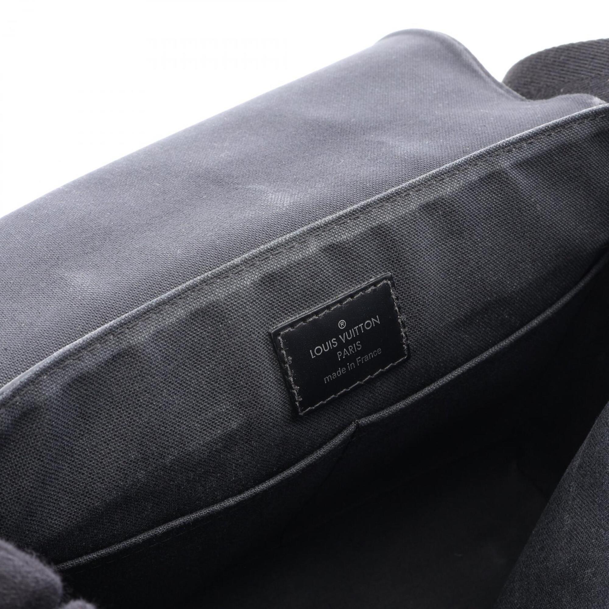 Louis Vuitton Black Damier Graphite Pvc Leather Handbag Shoulder Bag (Pre-Owned)