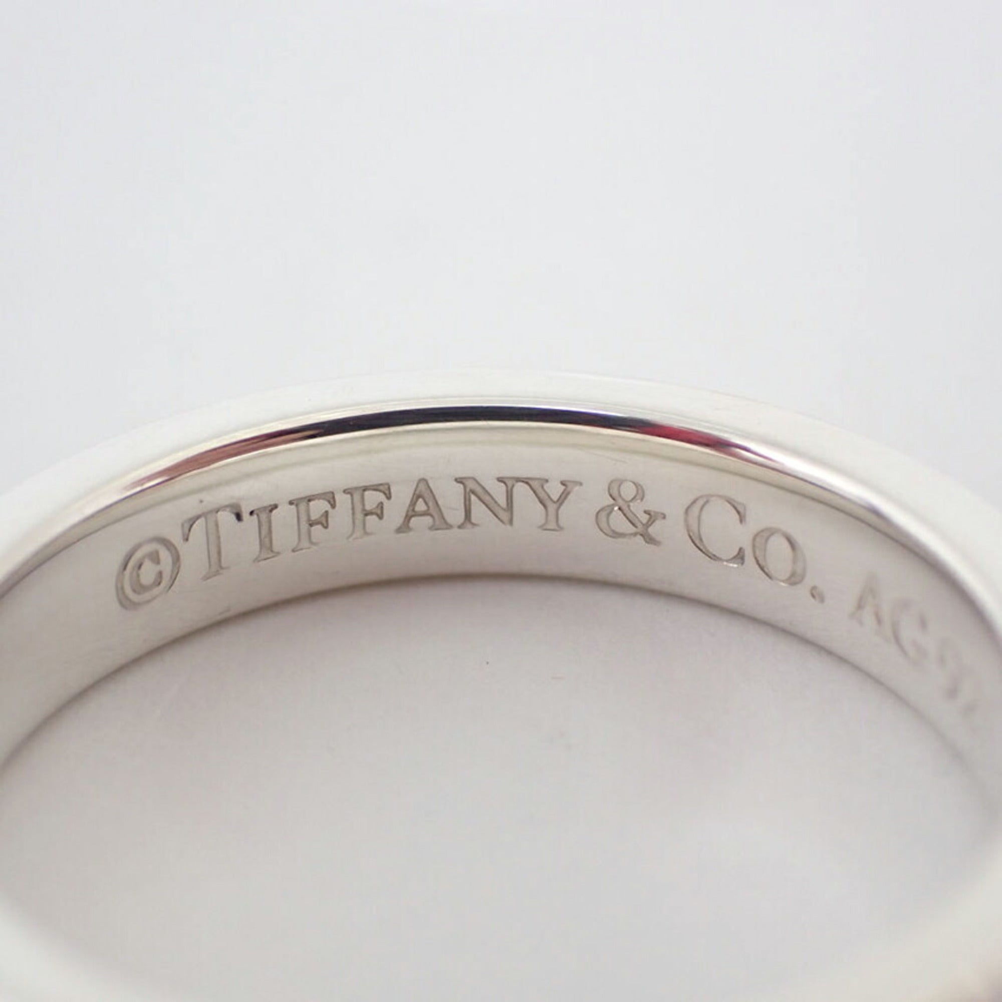 Tiffany Sterling Silver 925 Band Ring (Pre-Owned)