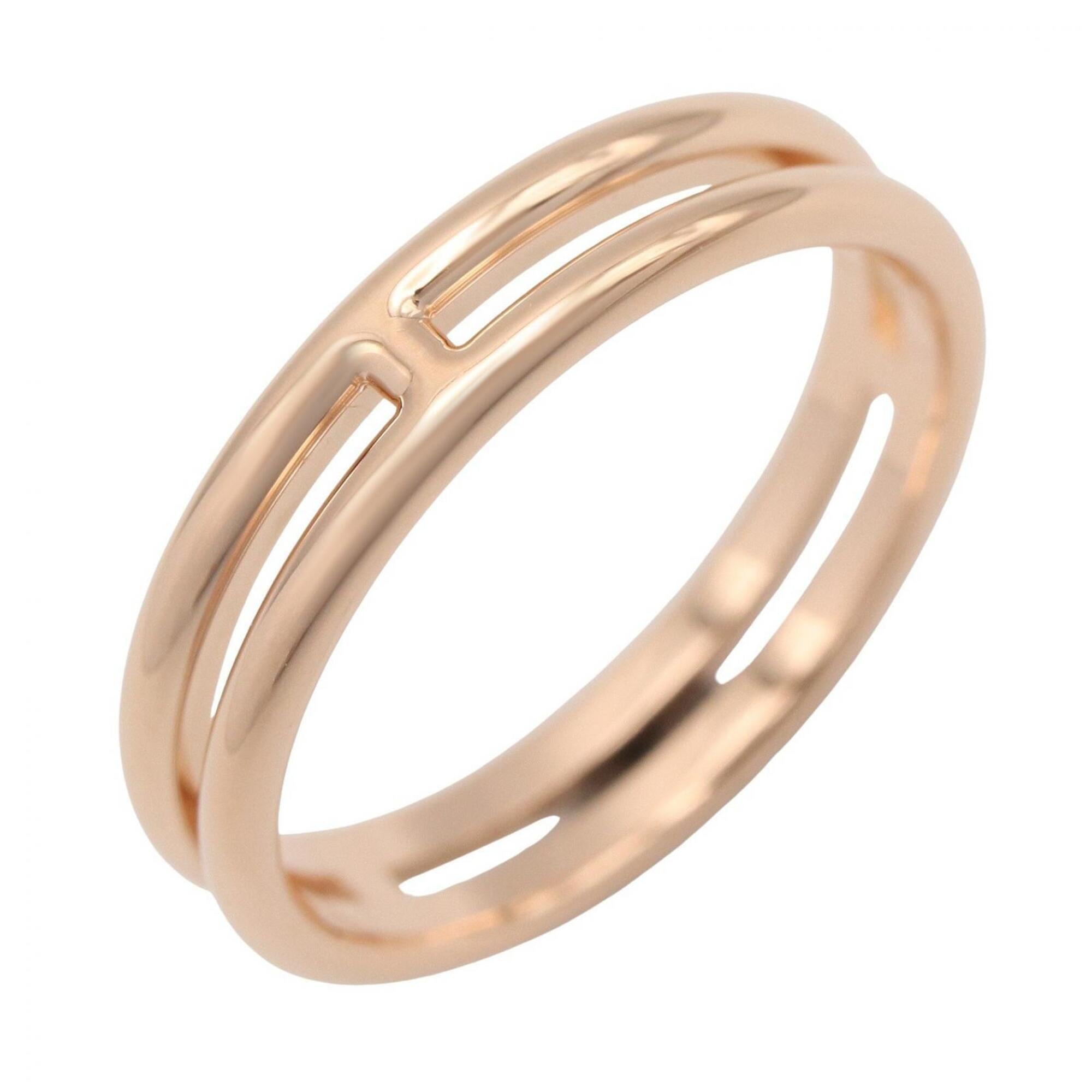 Hermes Gold Pink Gold (18K) Band Ring (Pre-Owned)