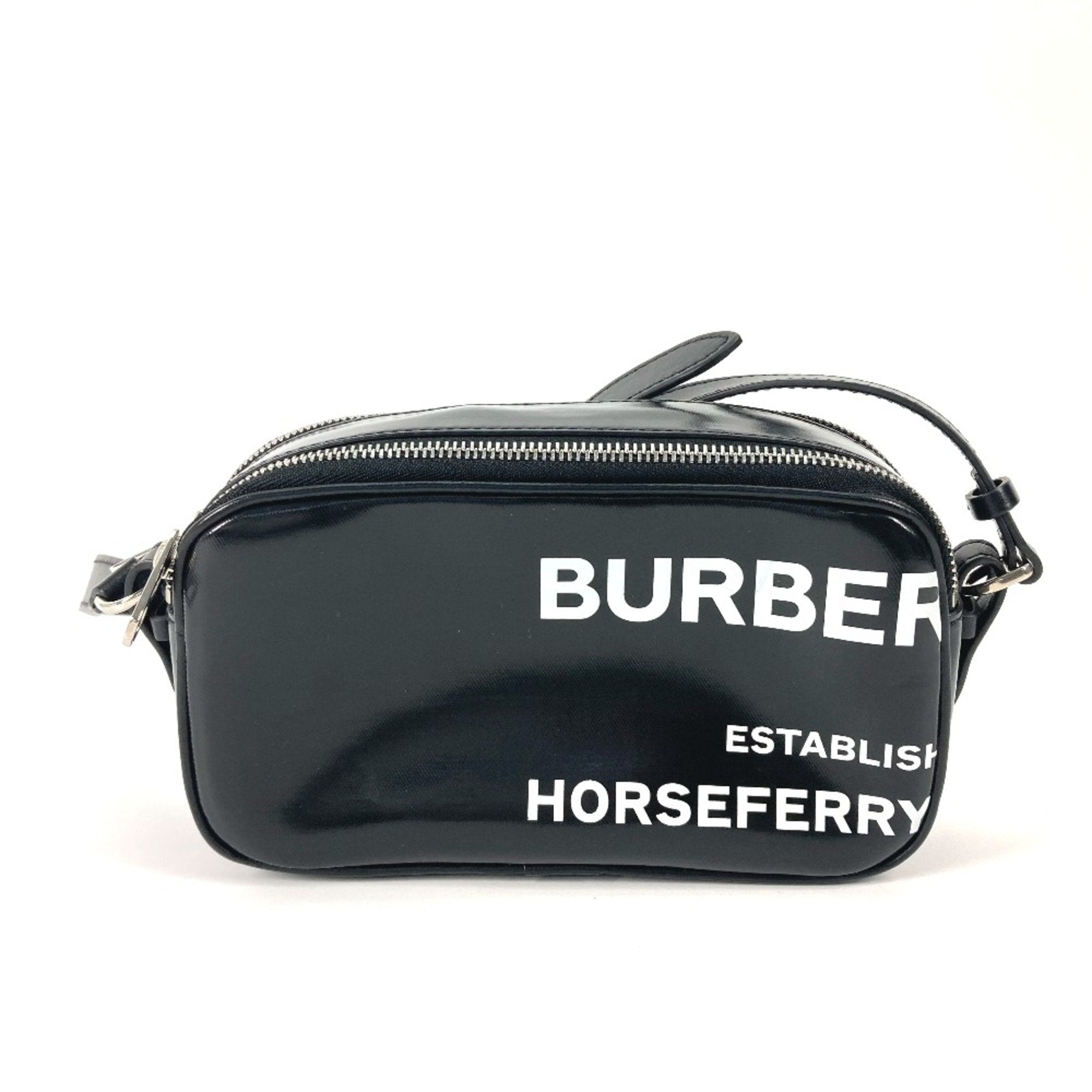 Burberry Black Leather Shoulder Bag (Pre-Owned)