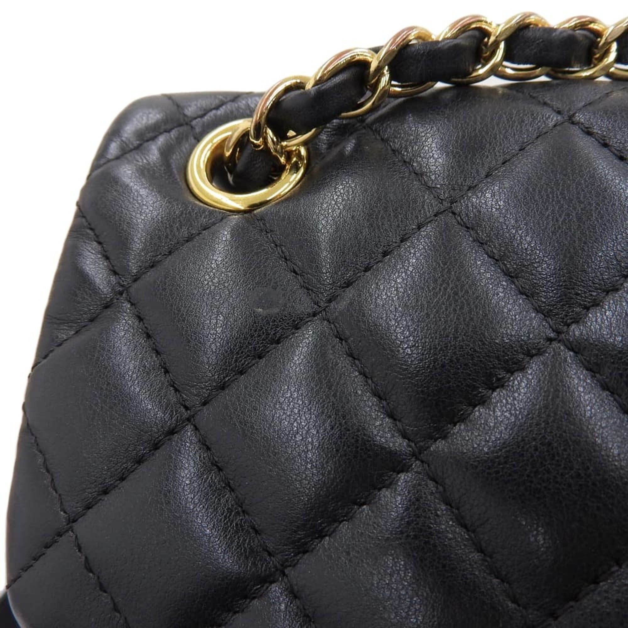 Chanel Matelasse Black Leather Backpack (Pre-Owned)