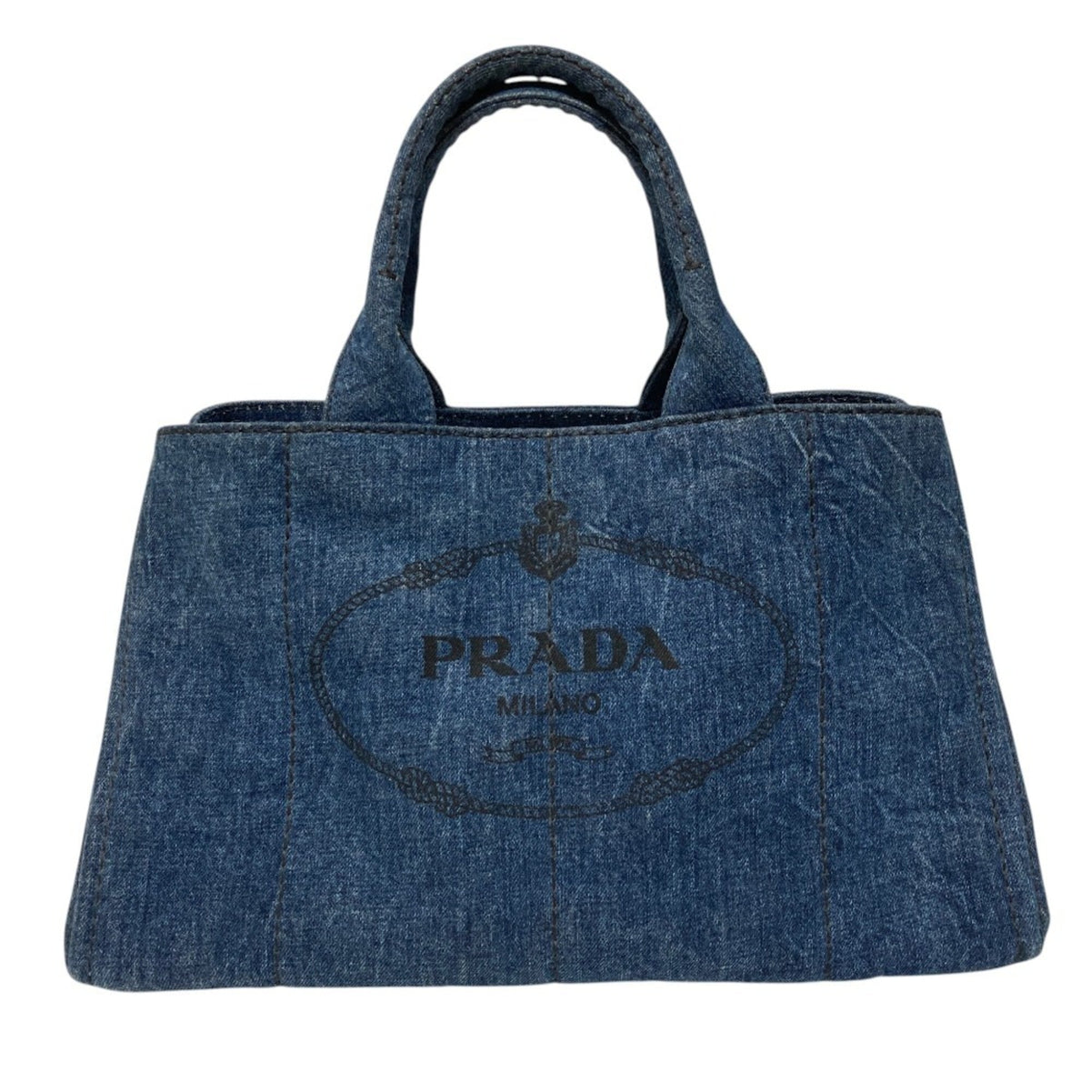 Prada Canapa Denim Tote Bag (Pre-Owned)
