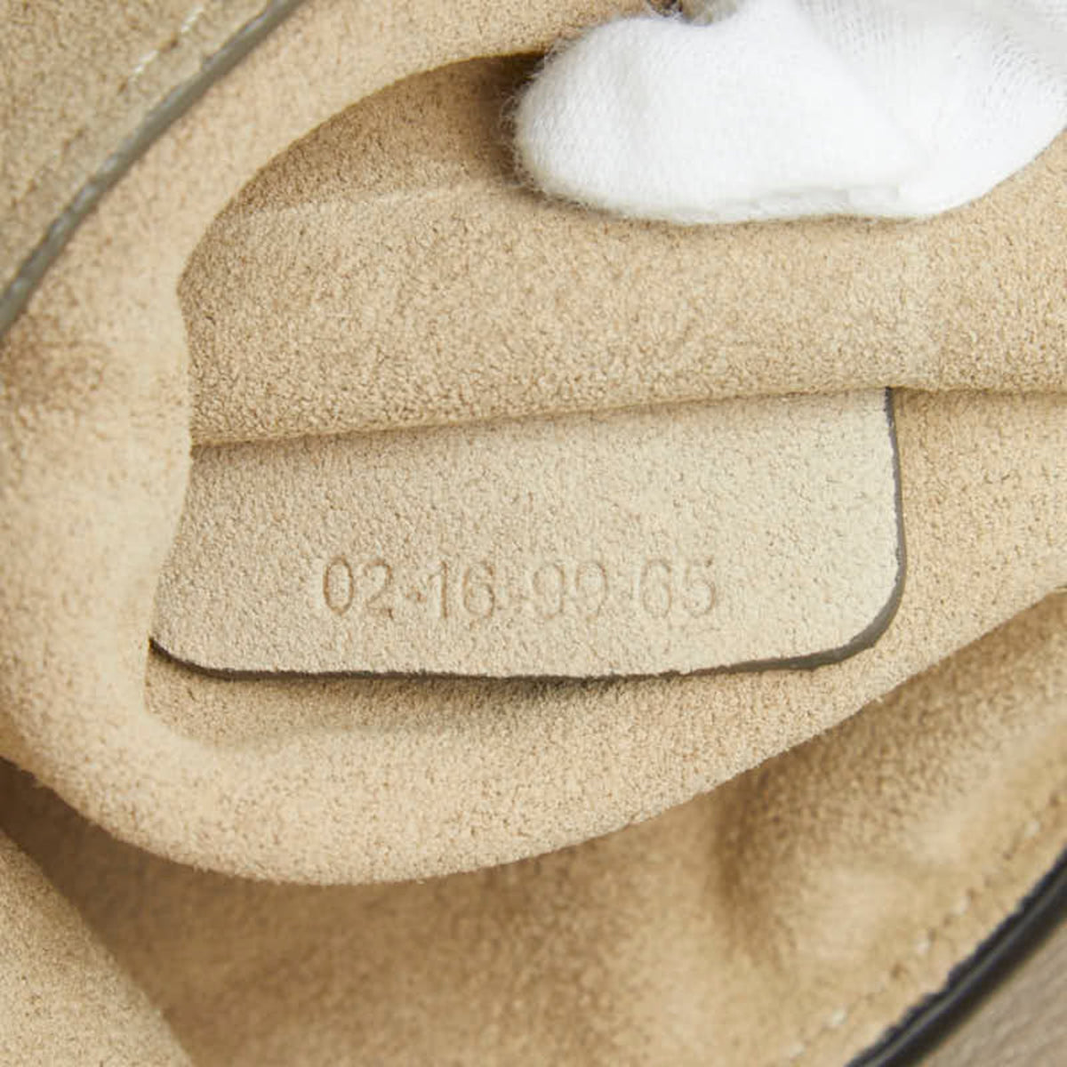 Chloé Gray Beige Leather Suede Shoulder Bag (Pre-Owned)