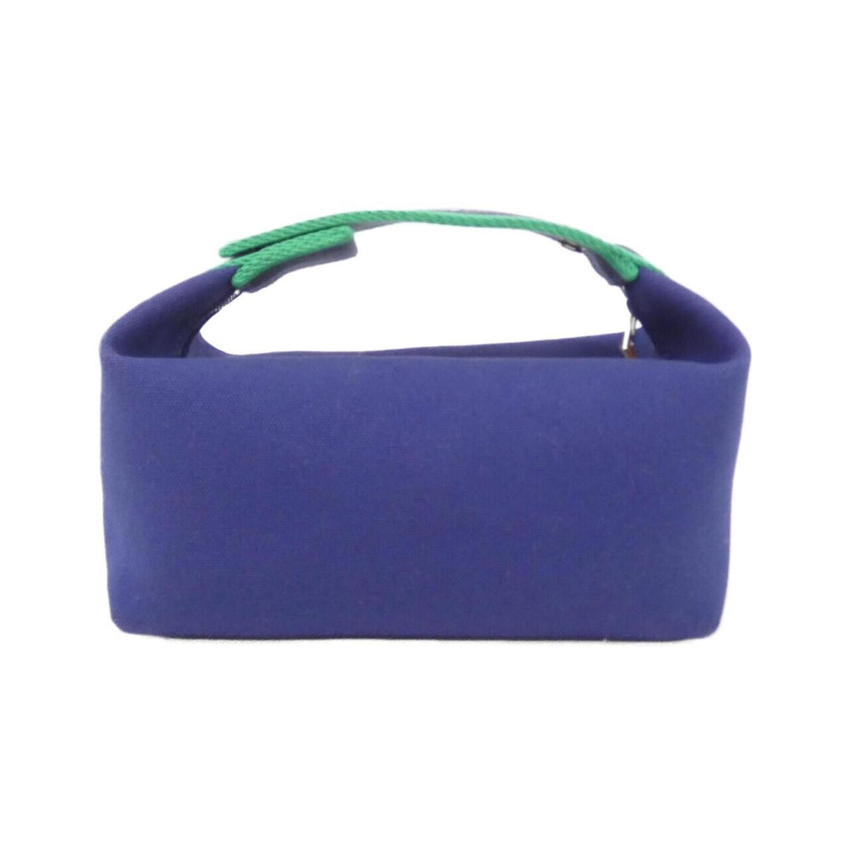 Hermes Marine Blue Canvas Handbag Pouch (Pre-Owned)