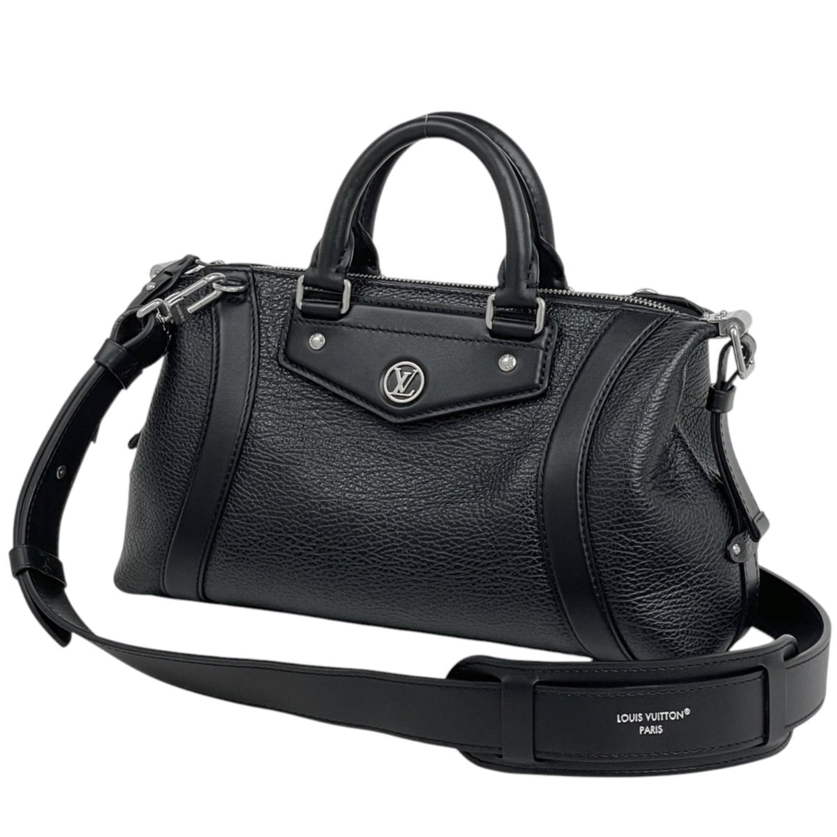 Louis Vuitton Black Noir Leather Handbag (Pre-Owned)