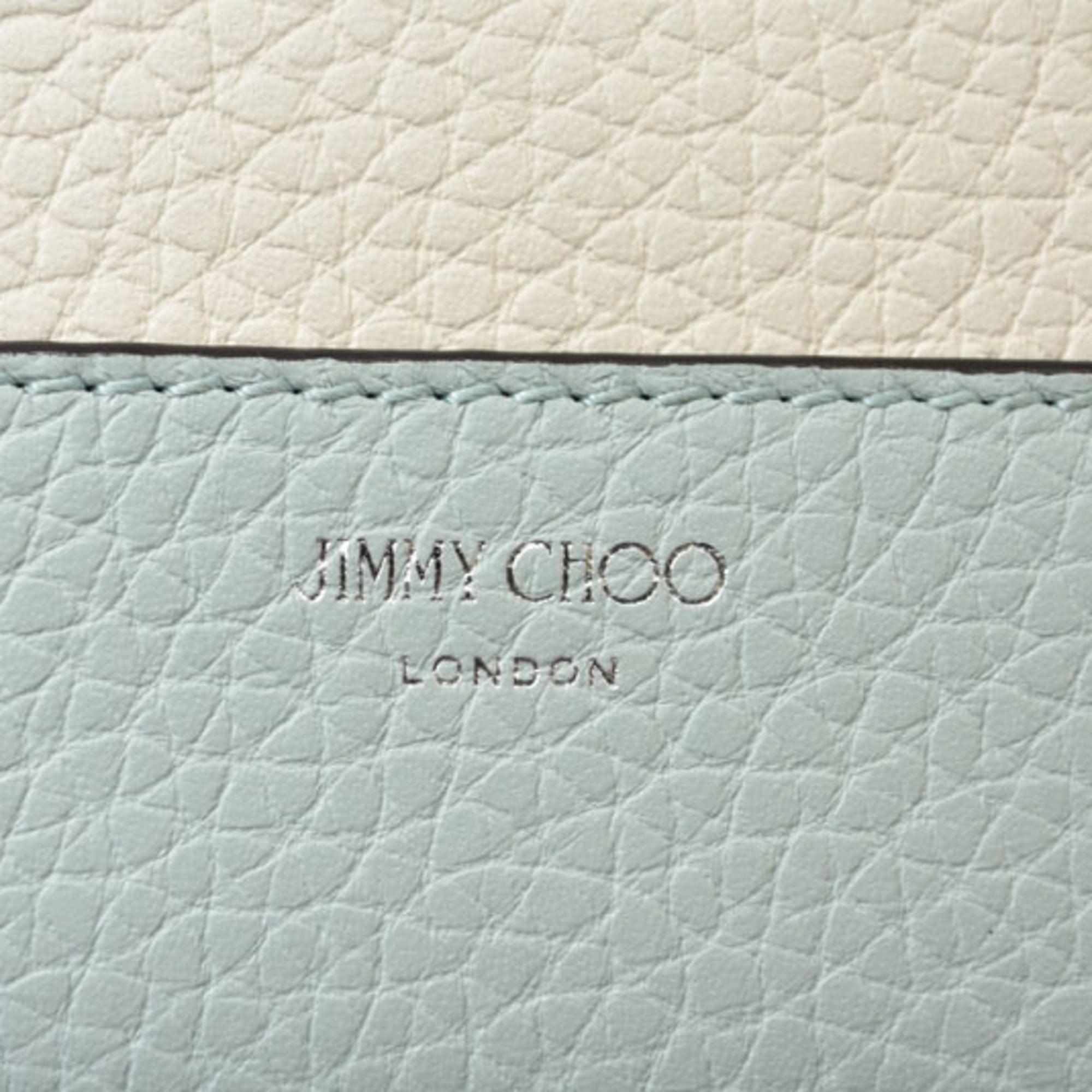 Jimmy Choo Blue Leather Wallet (Bi-Fold) (Pre-Owned)