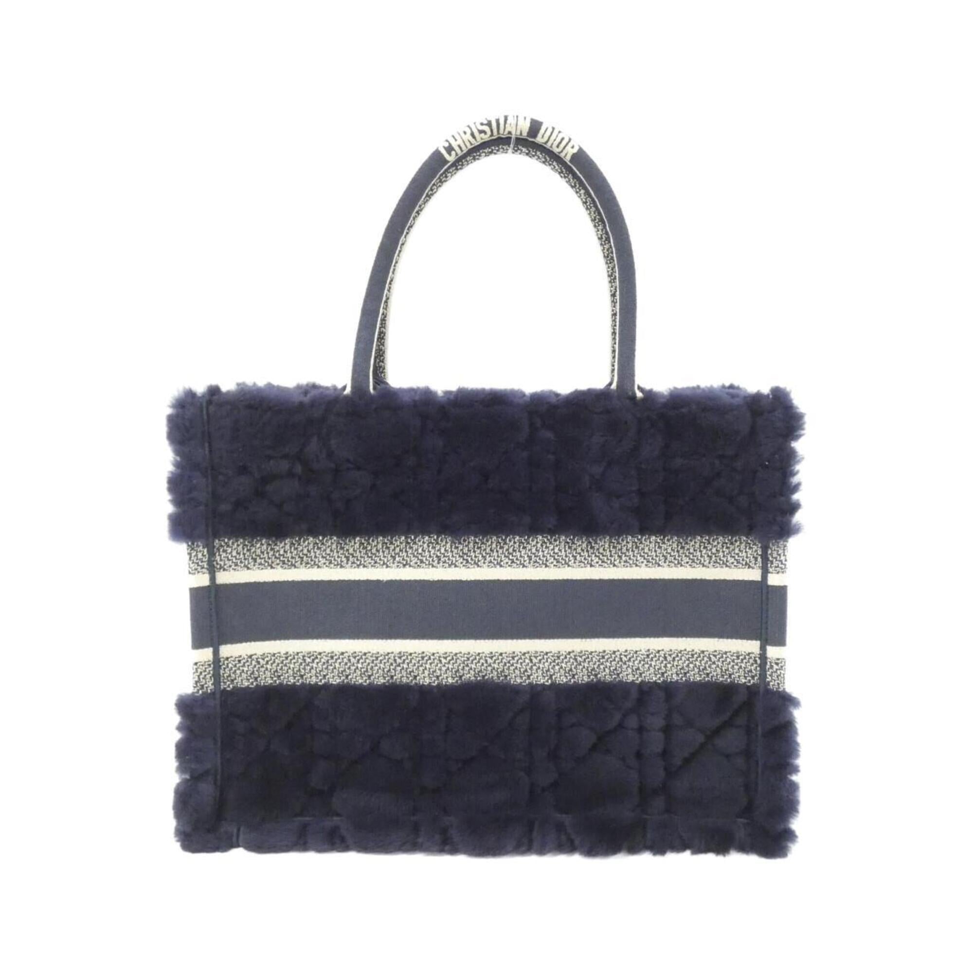 Christian Dior Blue Multi-Color Canvas Handbag (Pre-Owned)
