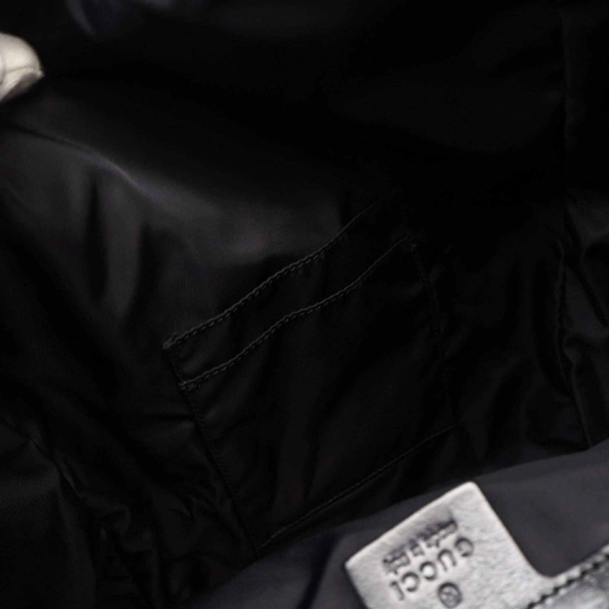 Gucci Black Multi-Color Nylon Backpack (Pre-Owned)