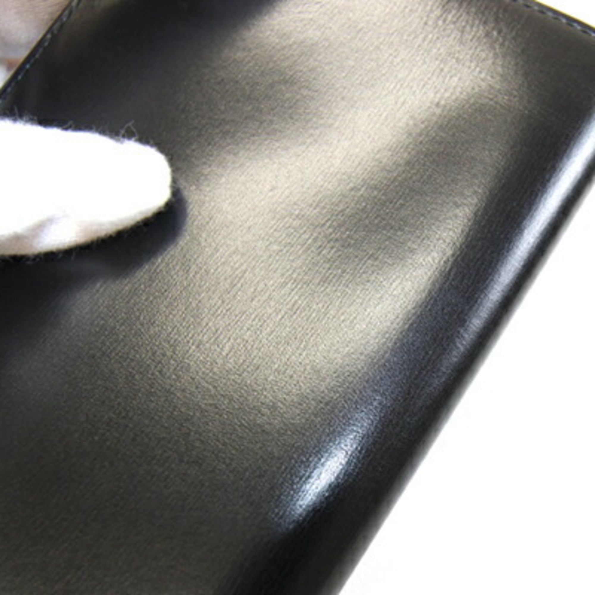Gucci Black Leather Long Bill Wallet (Bi-Fold) (Pre-Owned)