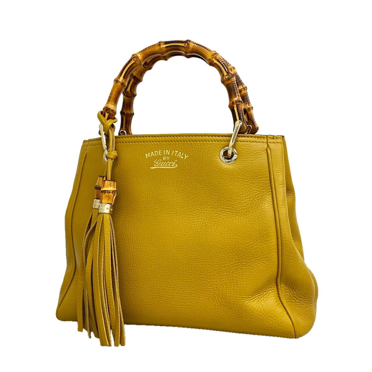 Gucci Yellow Leather Handbag (Pre-Owned)