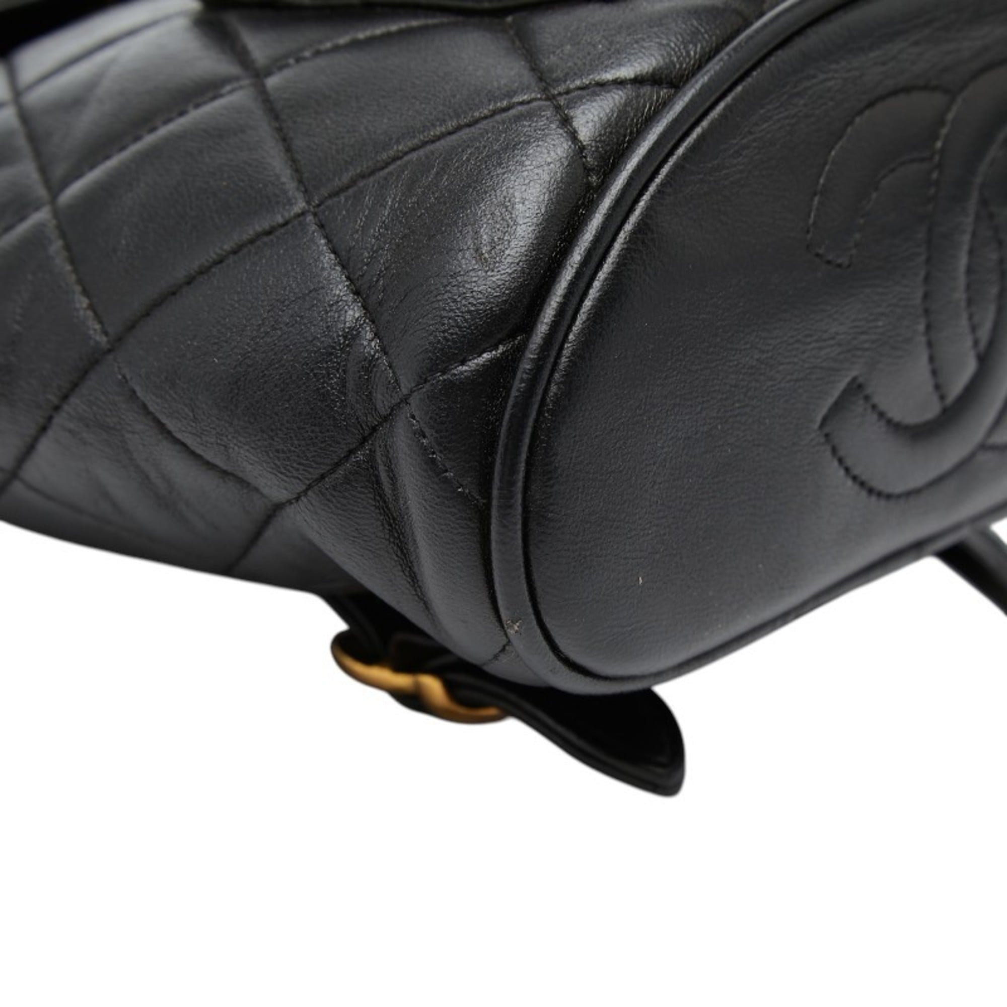 Chanel Black Leather Backpack (Pre-Owned)