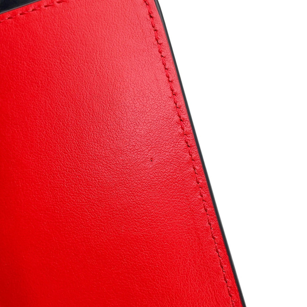 Christian Louboutin Black Red Color Leather Tote Bag (Pre-Owned)