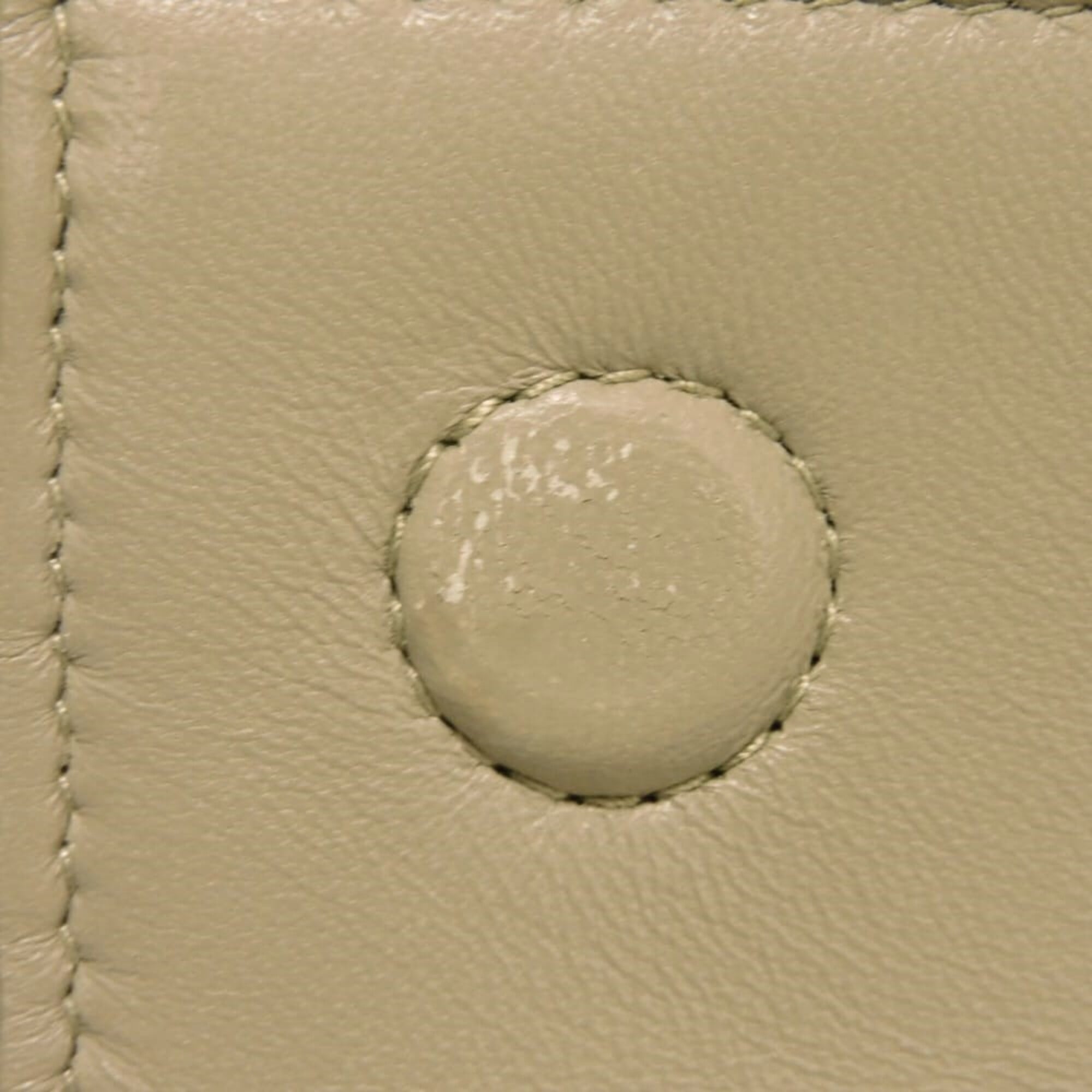 Bottega Veneta Green Intrecciato Long Wallet (Bi-Fold) (Pre-Owned)