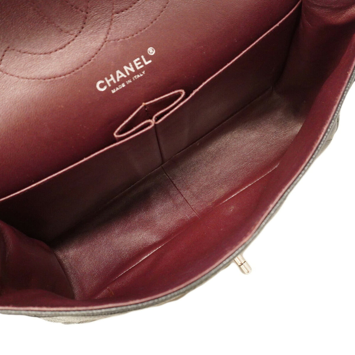Chanel Black Grained Calfskin Shoulder Bag (Pre-Owned)