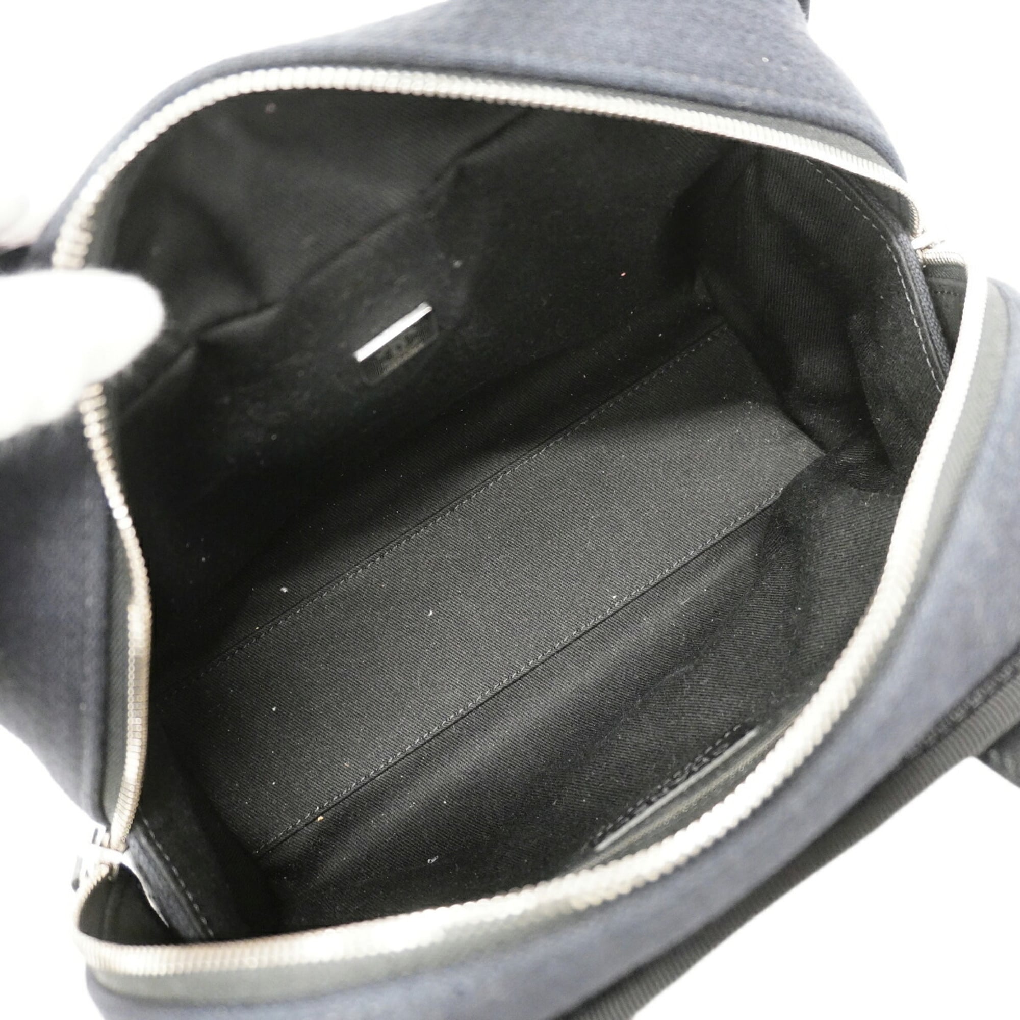 Chanel Black Canvas Handbag (Pre-Owned)