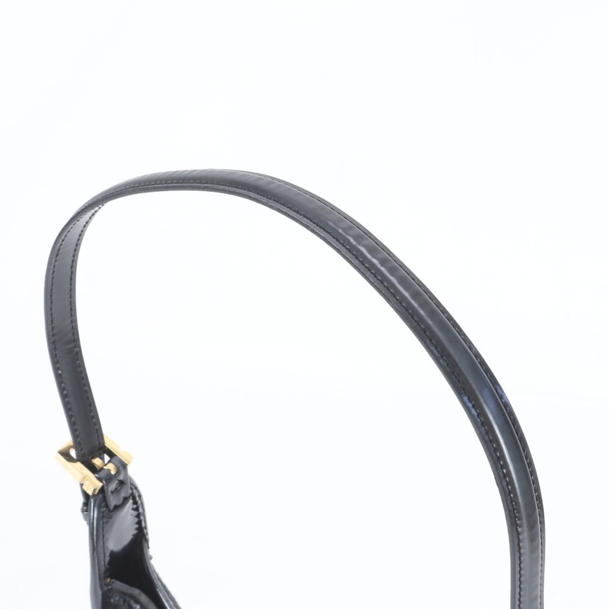 Loewe Black Gray Leather Handbag Shoulder Bag (Pre-Owned)