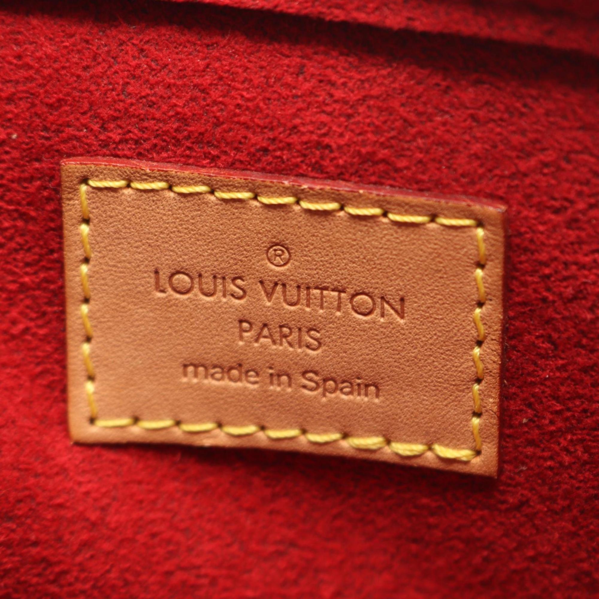 Louis Vuitton Brown Monogram Coated Canvas Leather Handbag Shoulder Bag (Pre-Owned)