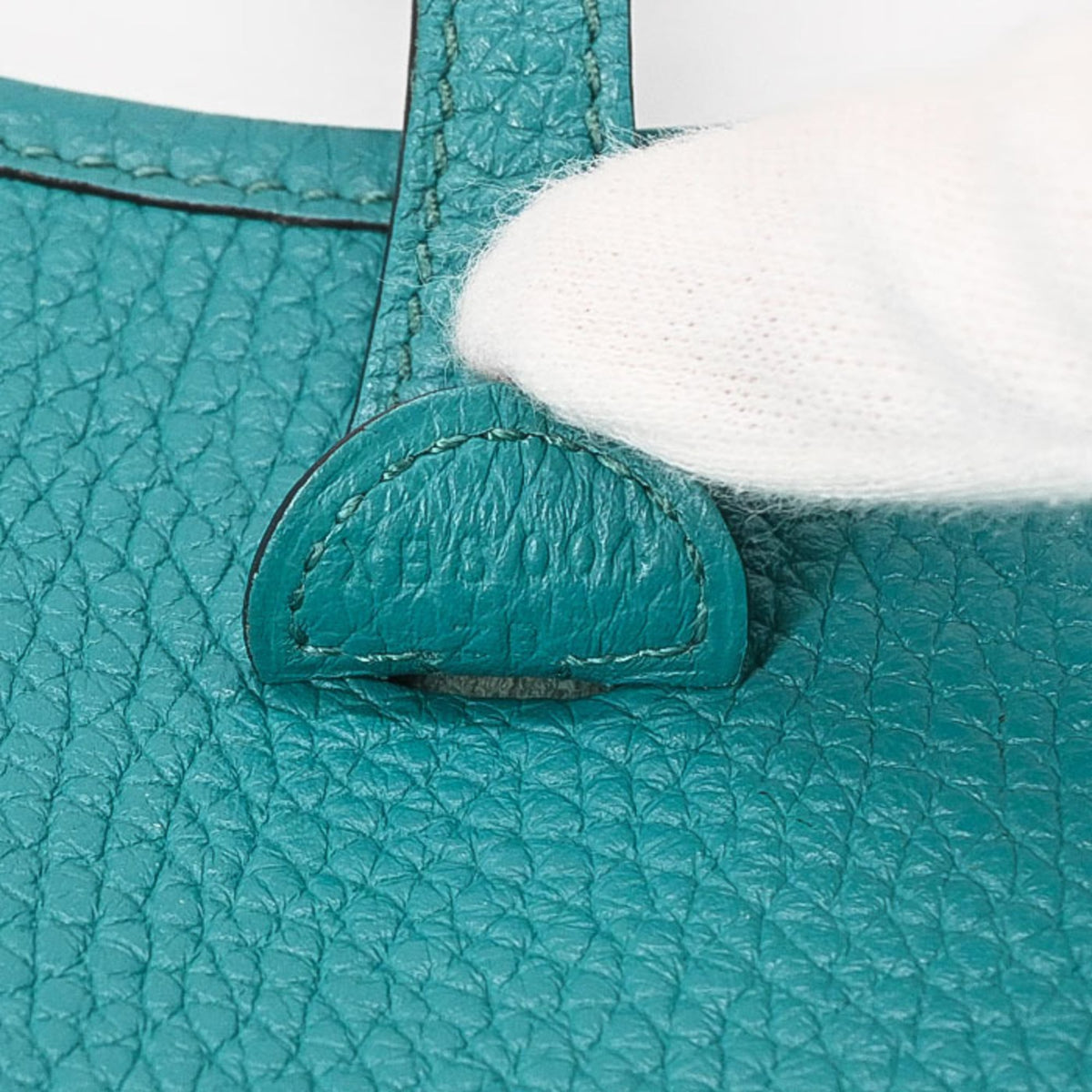 Hermes Blue Blue Paon Taurillon Clemence Leather Shoulder Bag (Pre-Owned)