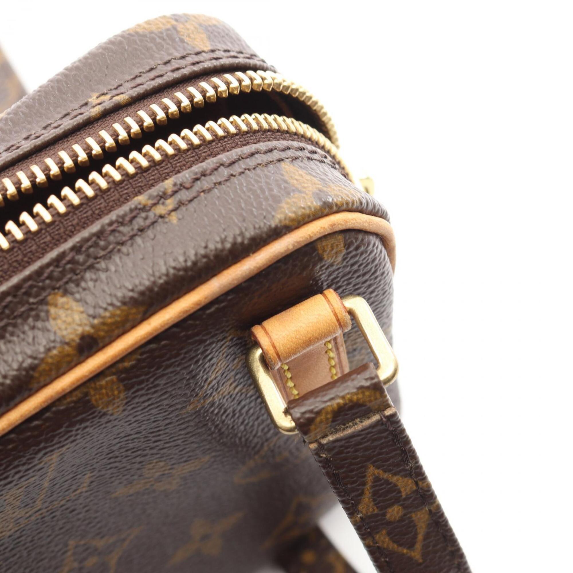Louis Vuitton Brown Monogram Coated Canvas Leather Shoulder Bag (Pre-Owned)