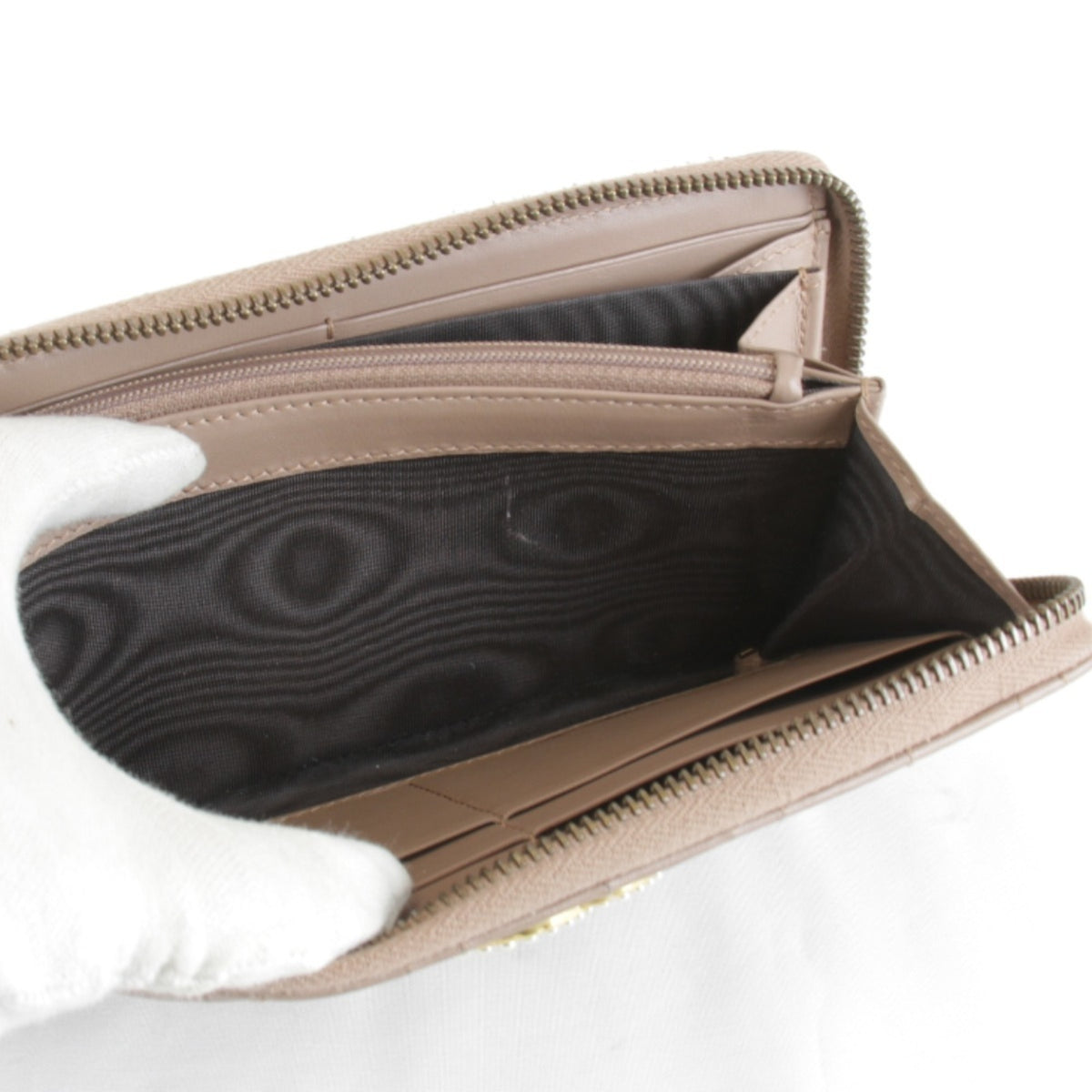 Gucci Brown Leather Long Wallet (Bi-Fold) (Pre-Owned)
