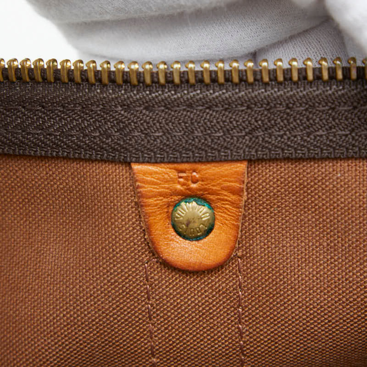 Louis Vuitton Brown Pvc Leather Boston Bag Shoulder Bag (Pre-Owned)