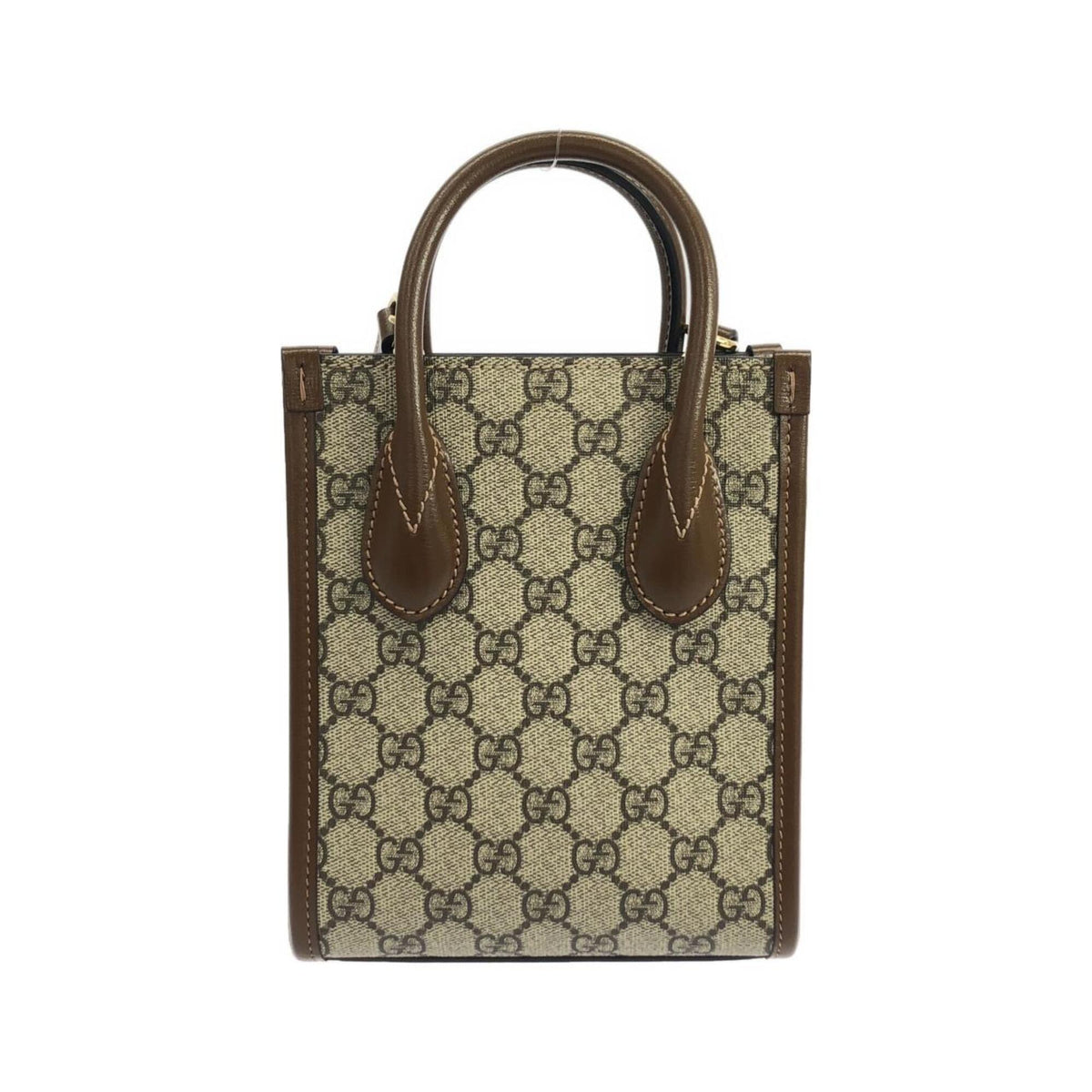 Gucci Beige Brown Gg Supreme Handbag (Pre-Owned)