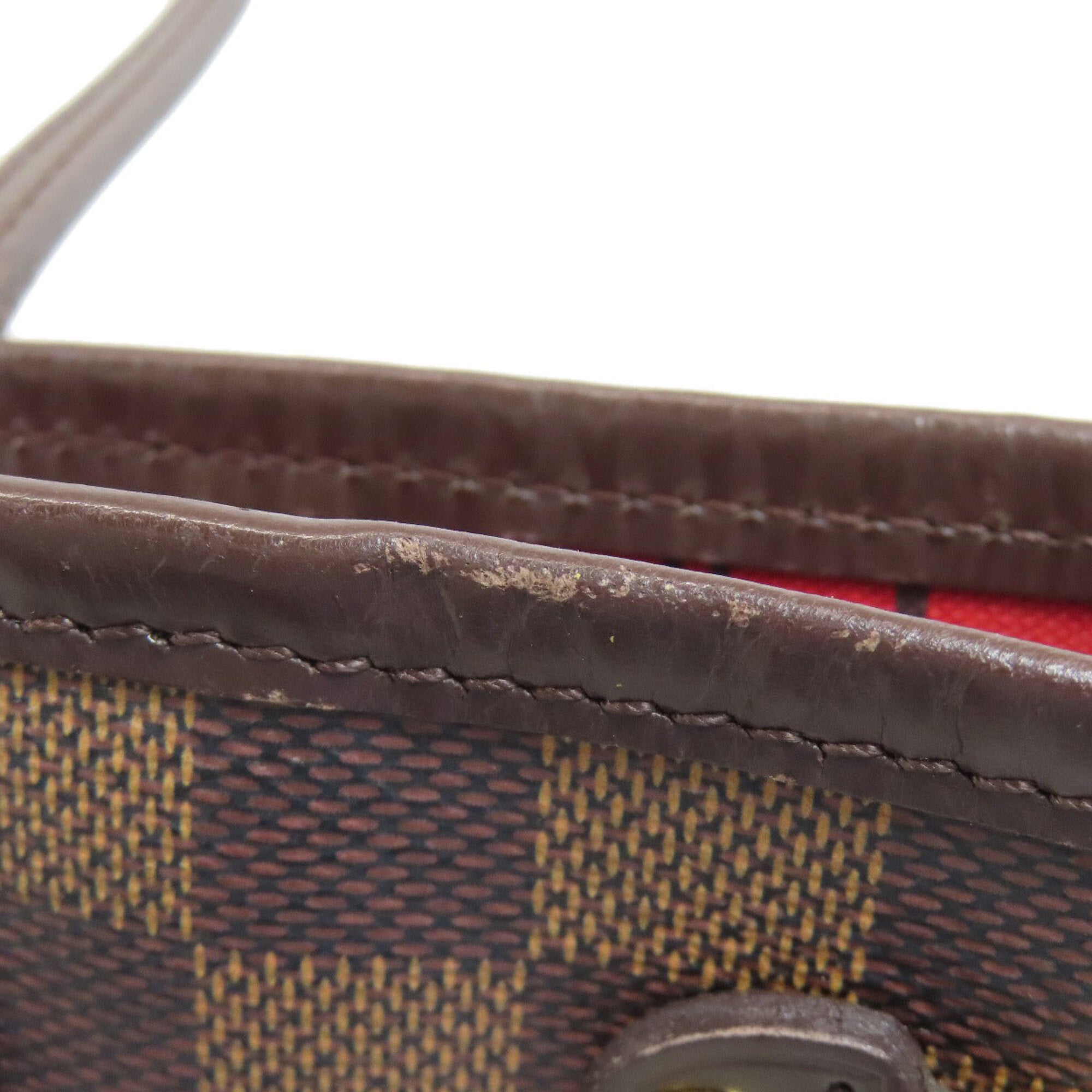 Louis Vuitton Damier Canvas Ebene Damier Canvas Handbag Tote Bag (Pre-Owned)