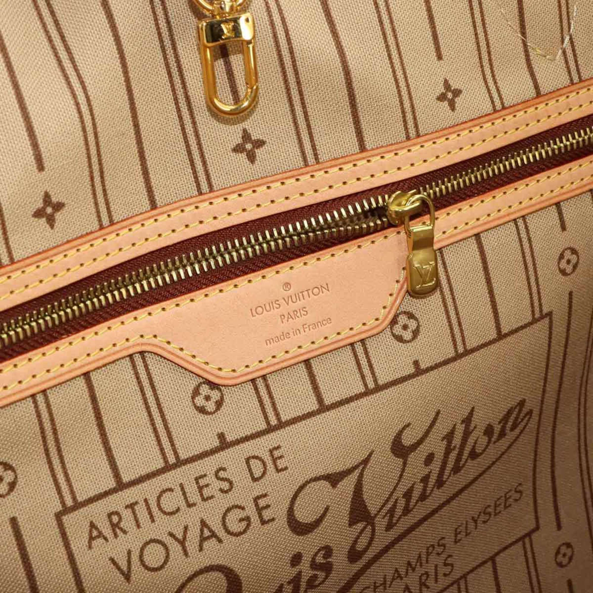 Louis Vuitton Beige Brown Monogram Monogram Handbag Tote Bag (Pre-Owned)