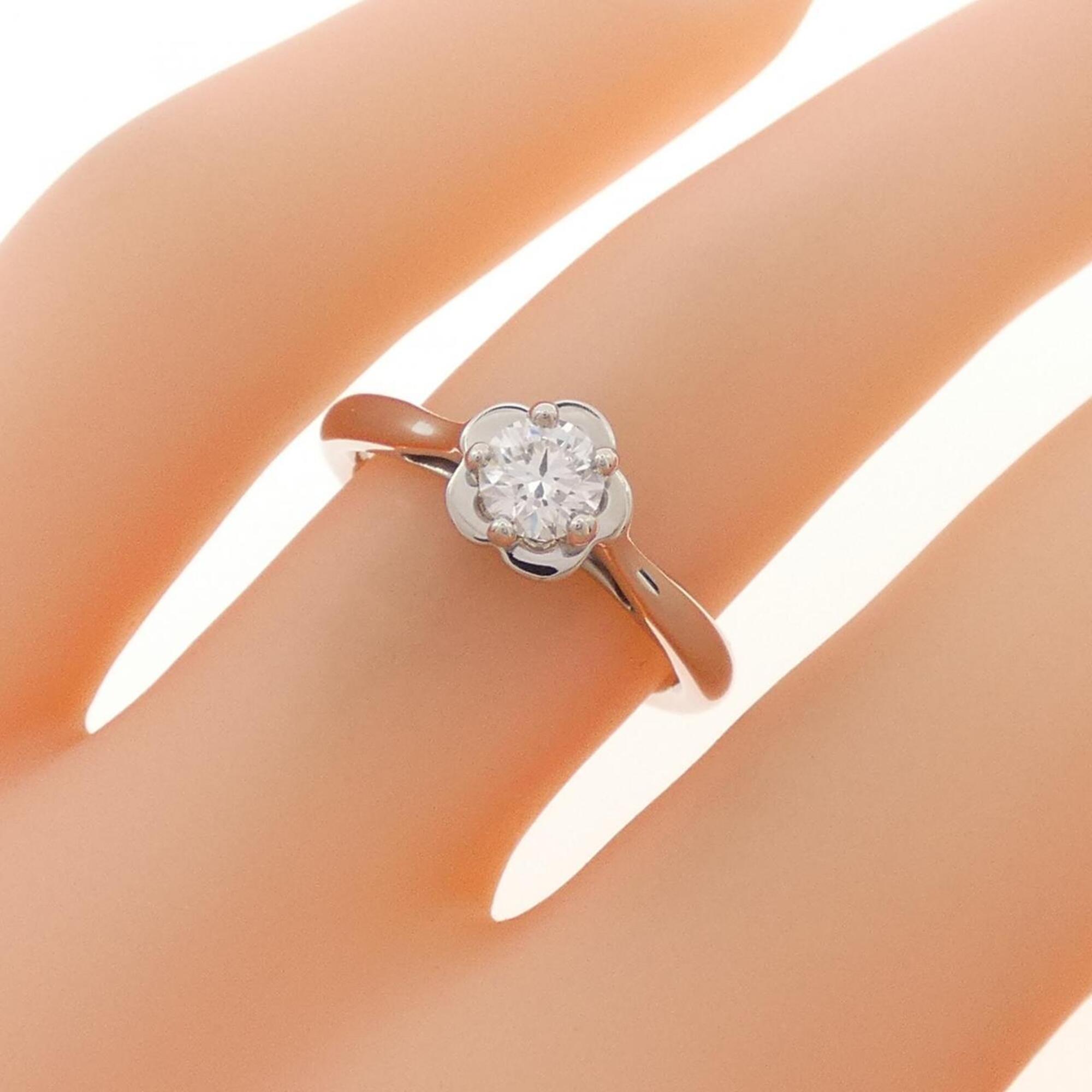 Chanel Platinum Platinum 950 Band Ring (Pre-Owned)