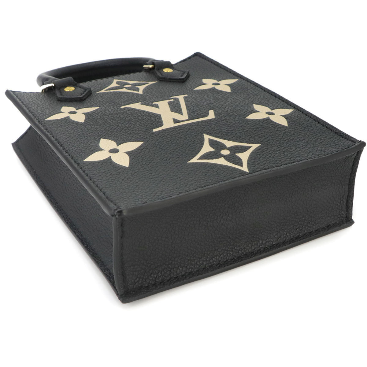 Louis Vuitton Monogram Empreinte Beige Black Monogram Empreinte Handbag (Pre-Owned)