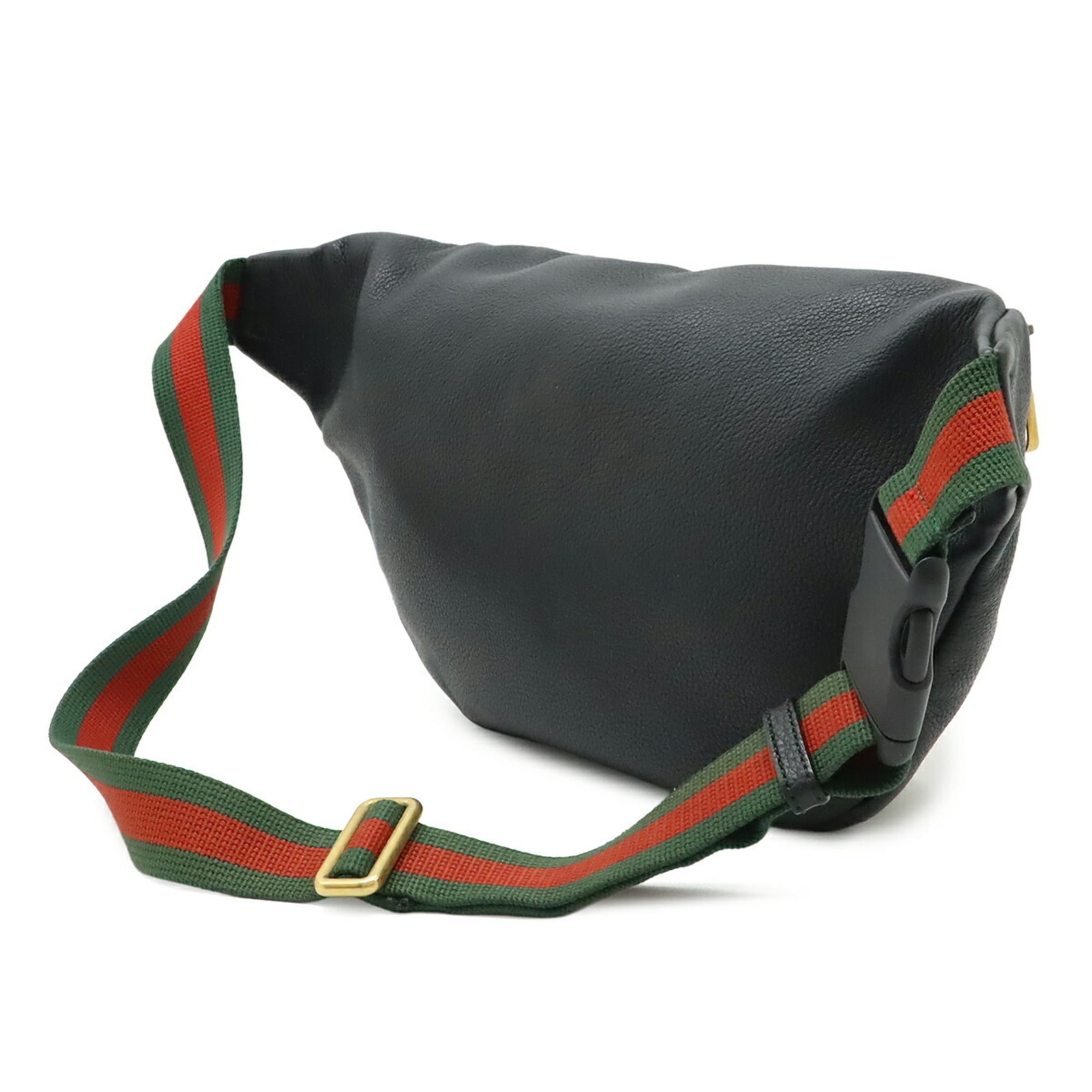 Gucci Black Leather Baguette Bag Sling Bag (Pre-Owned)