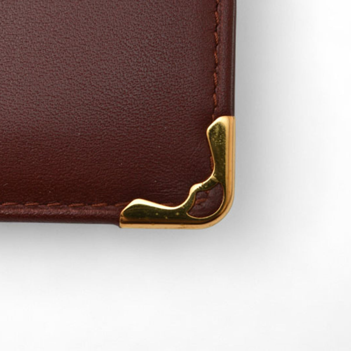 Cartier Bordeaux Leather Wallet (Bi-Fold) (Pre-Owned)