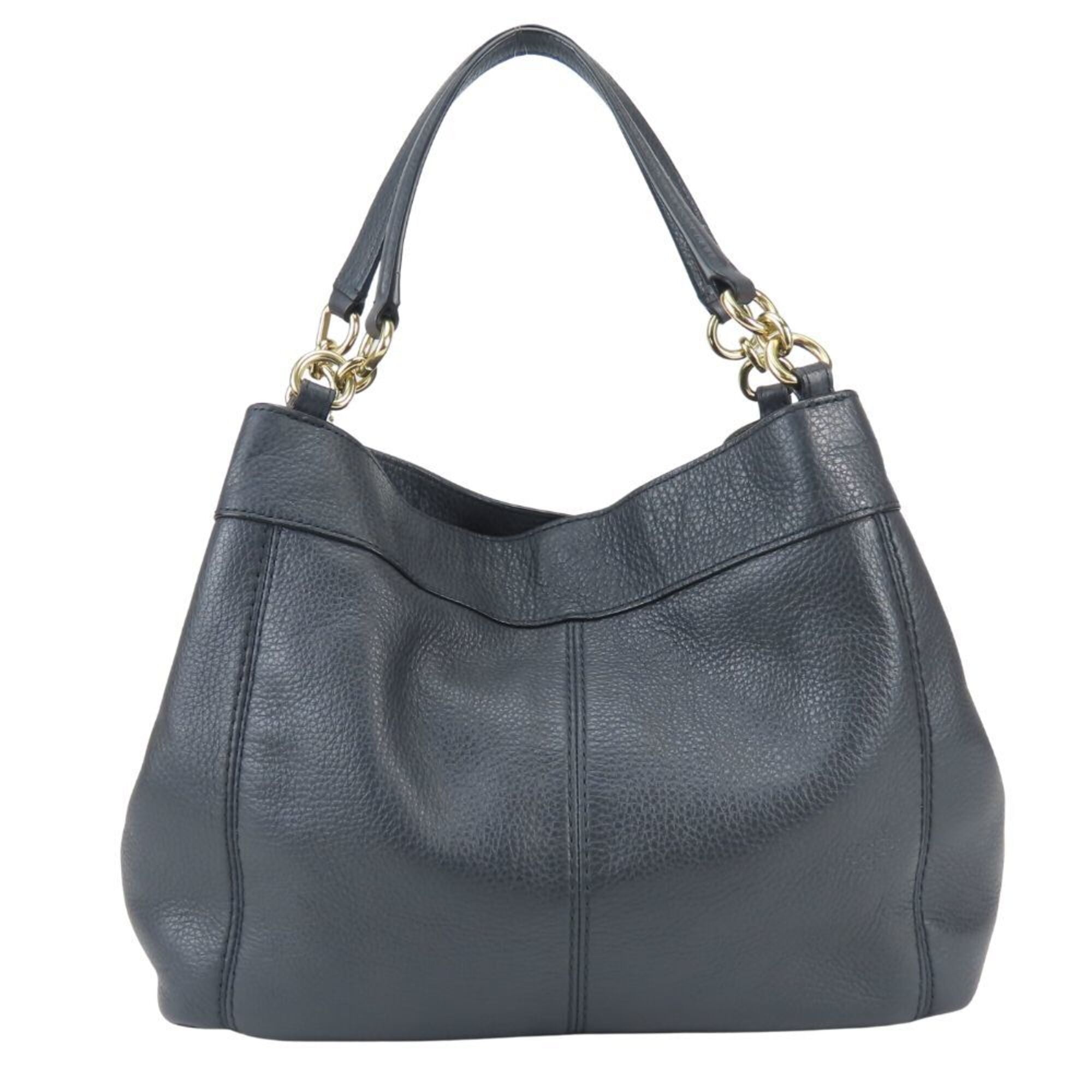 Coach Dark Navy Leather Tote Bag (Pre-Owned)
