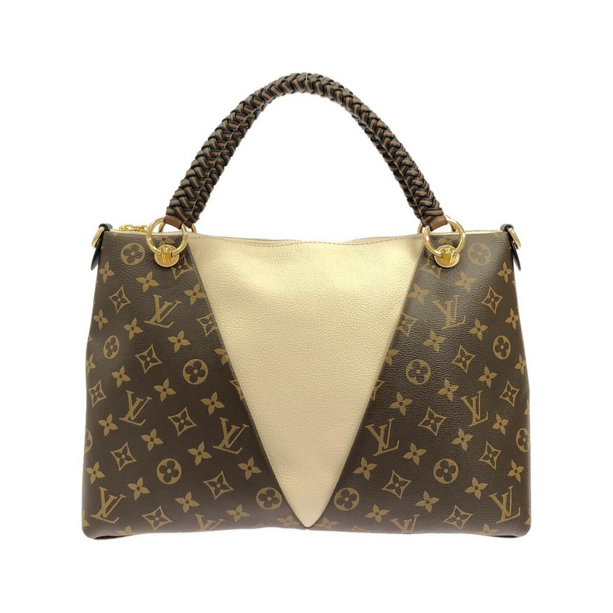 Louis Vuitton Coated Canvas Leather Handbag (Pre-Owned)
